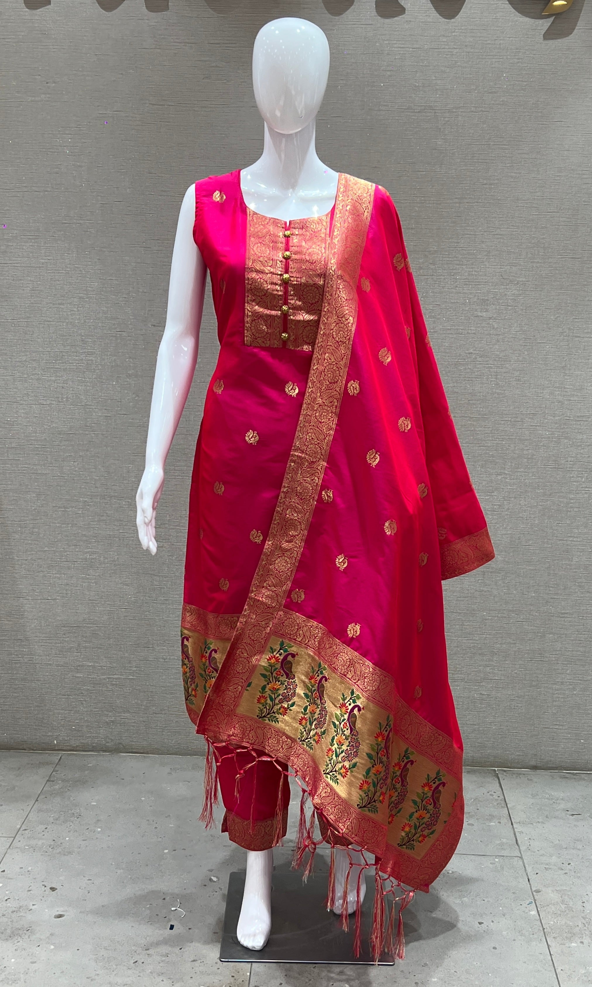 Pink kurta set