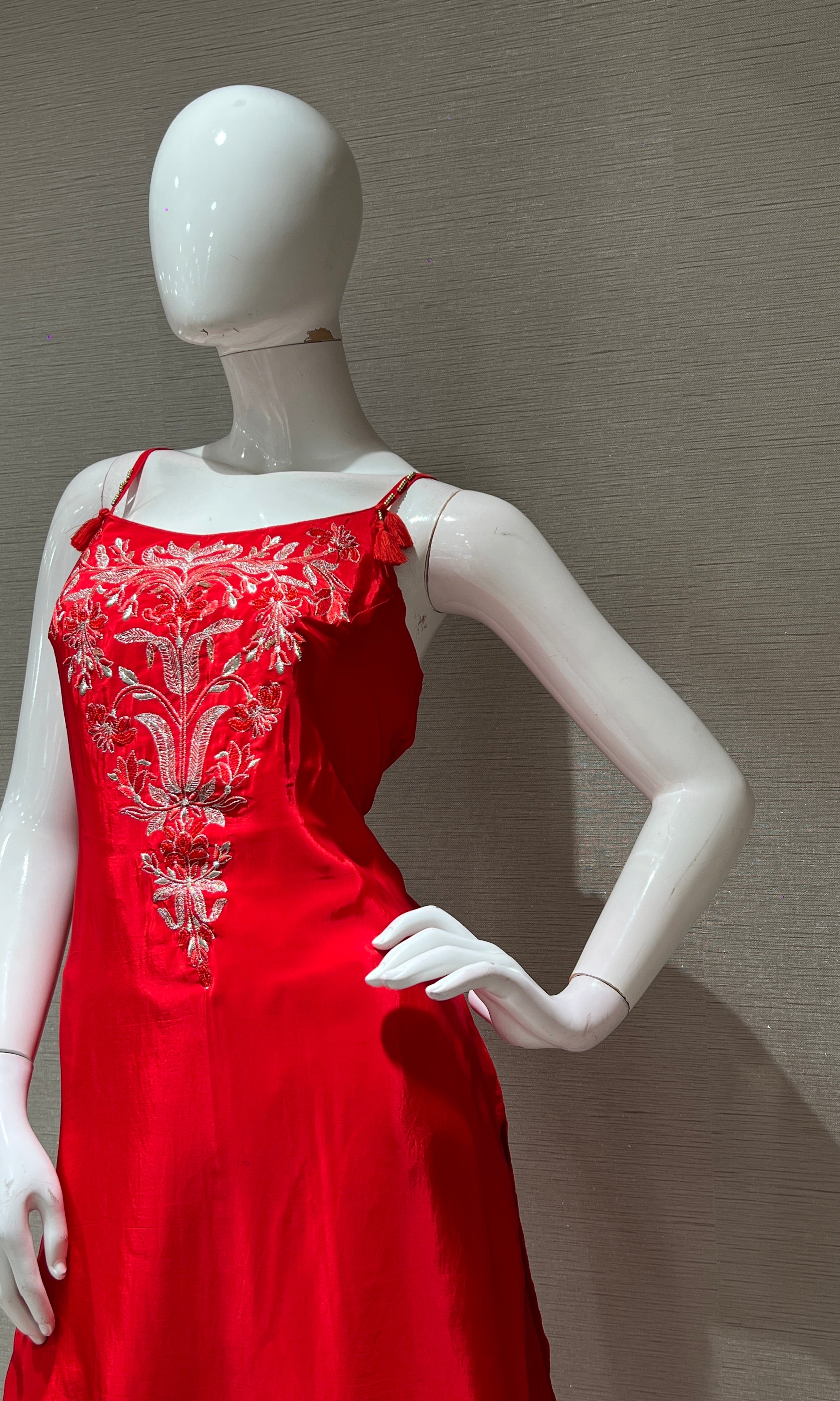 CHILLI RED GEORGETTE SALWAR SUIT