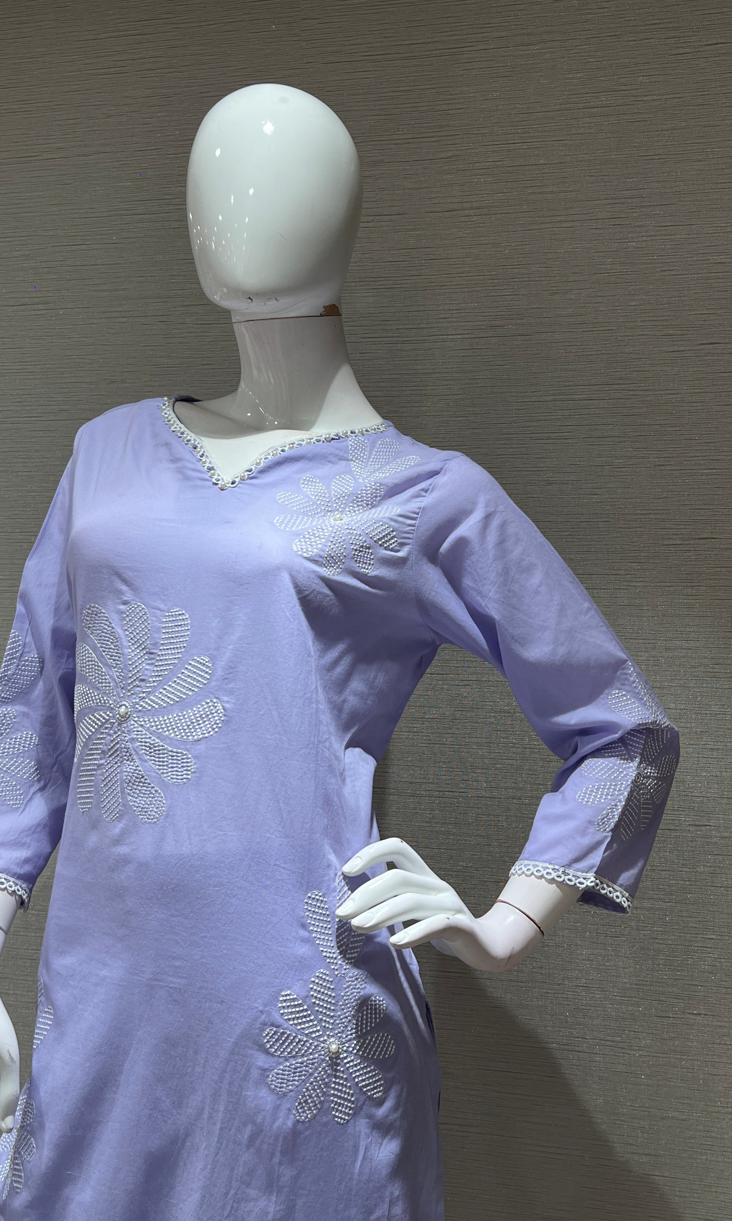 Lavender FLORAL KURTA SET