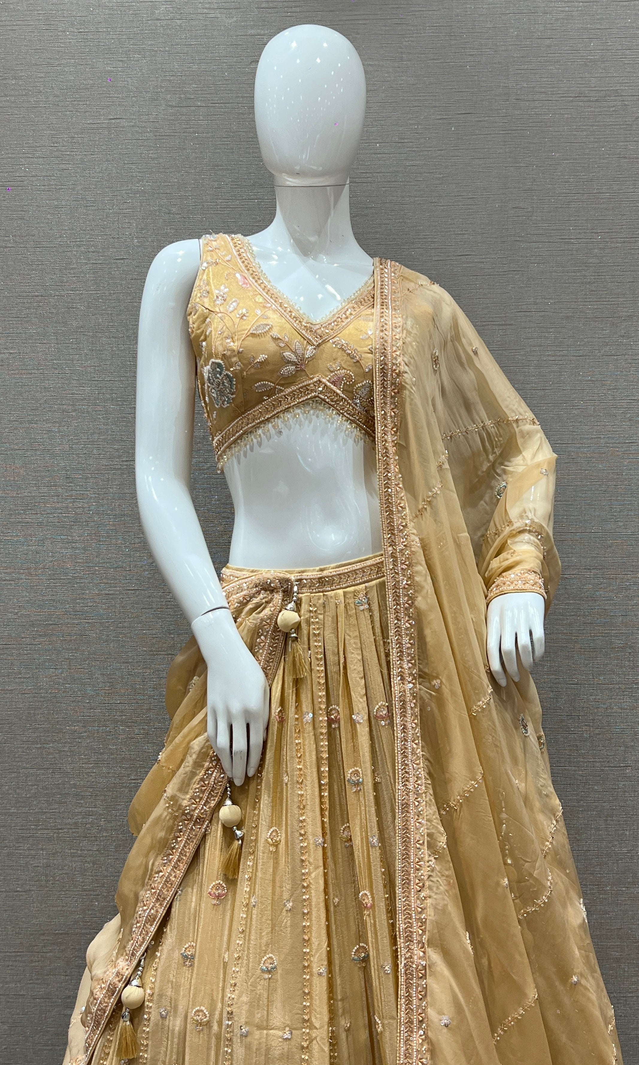 Peach Lehenga