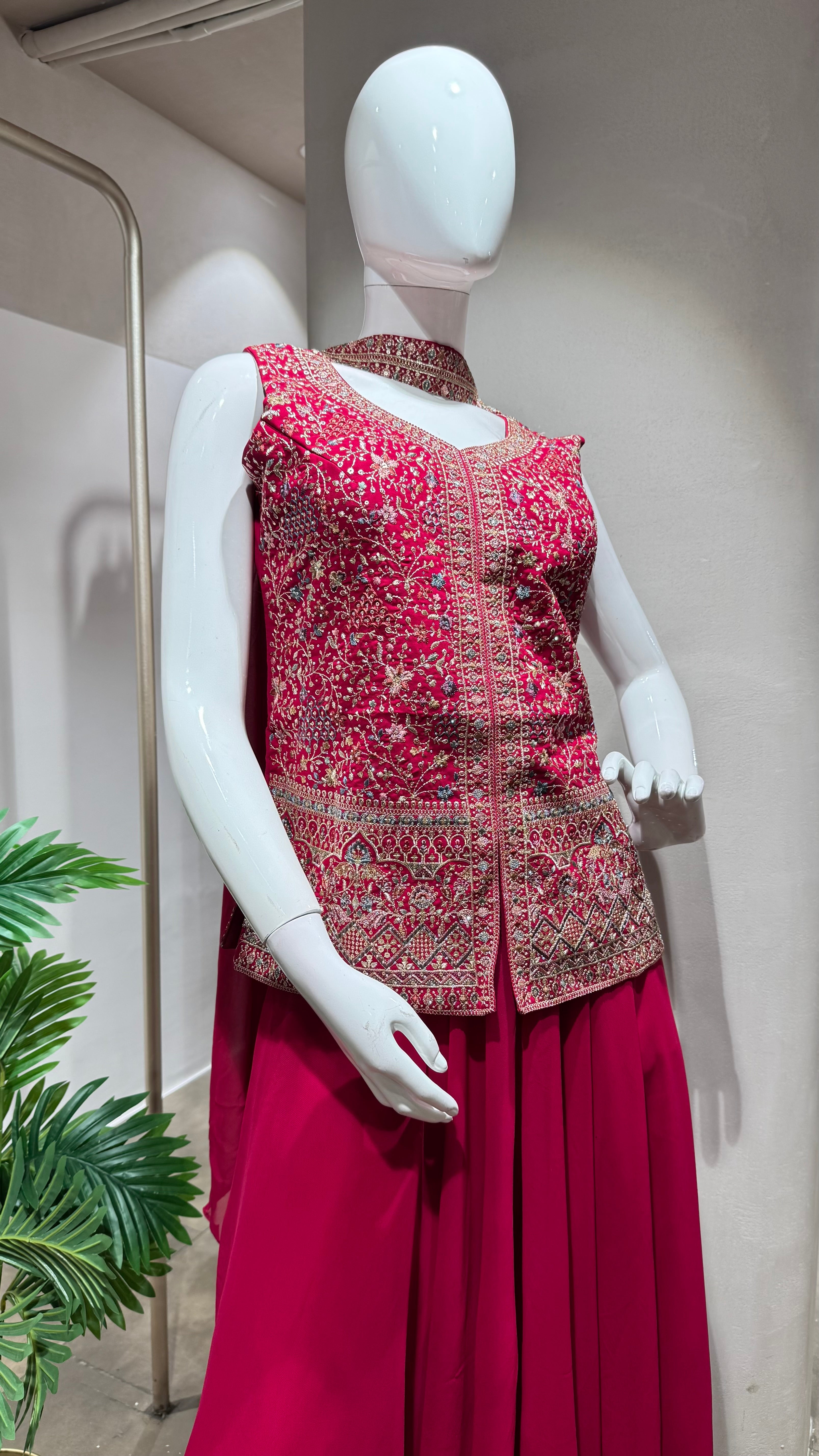 RANI PINK PALAZZO SET