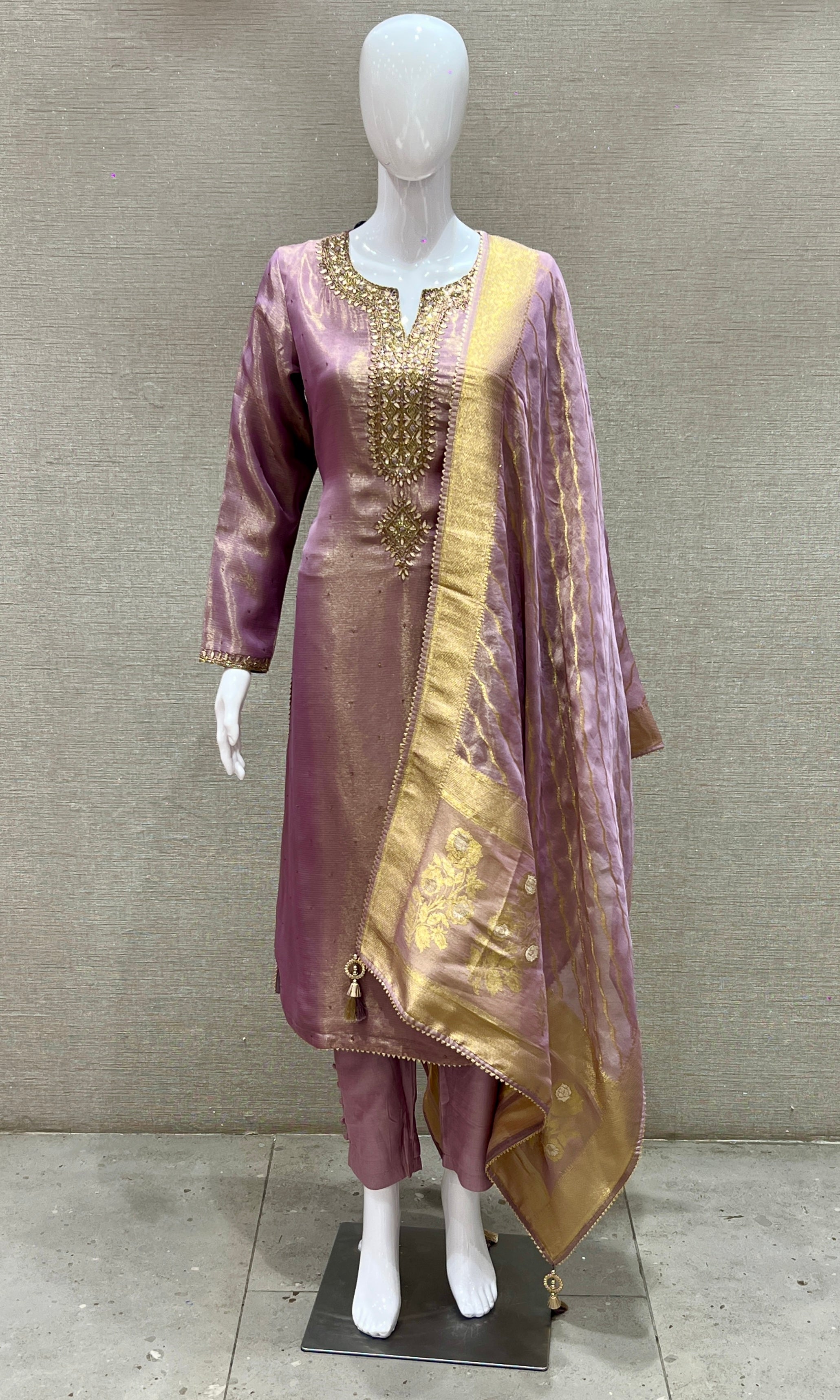 Light purple kurta set