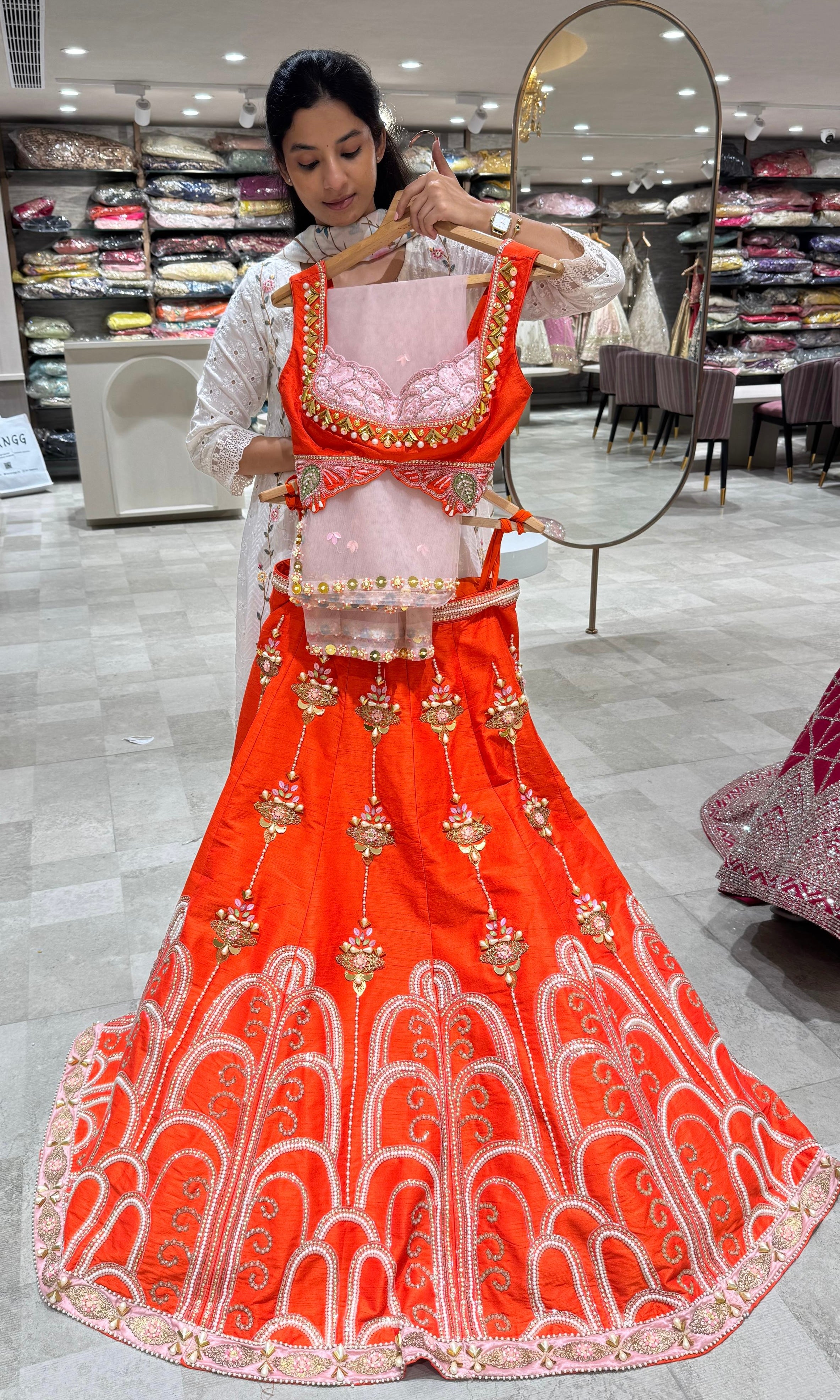 Orange Lehenga