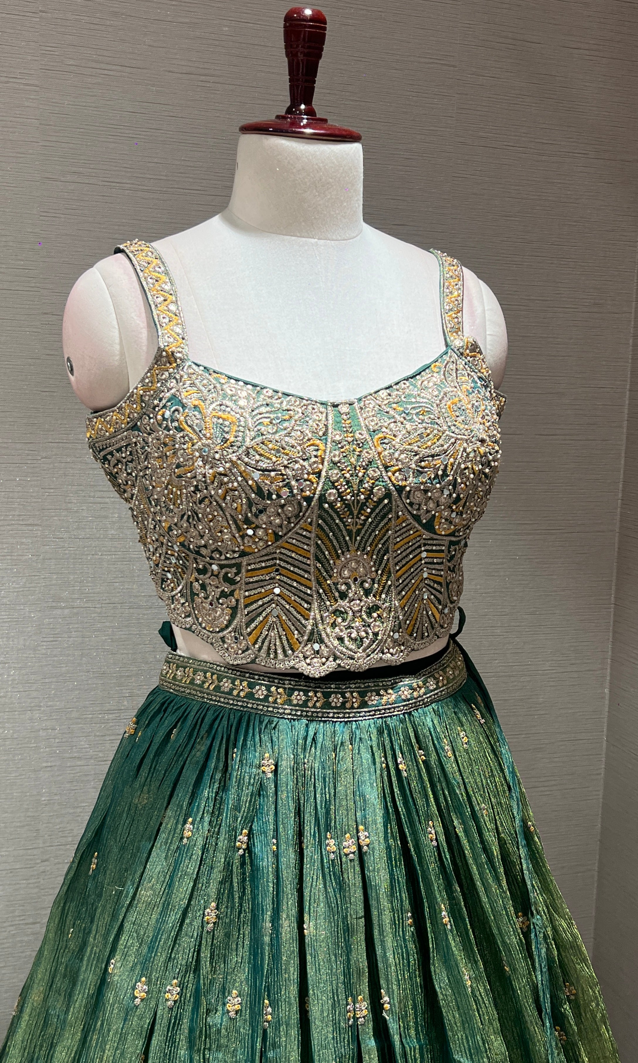 Green Lehenga