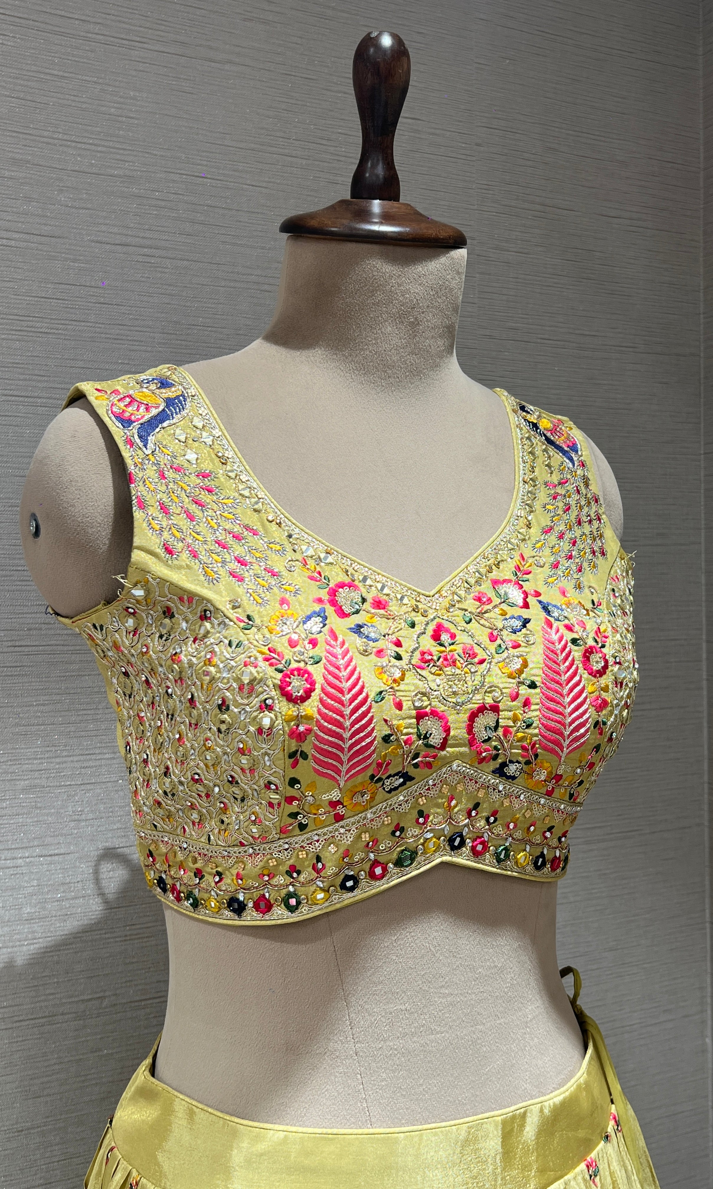 Pista green Lehenga