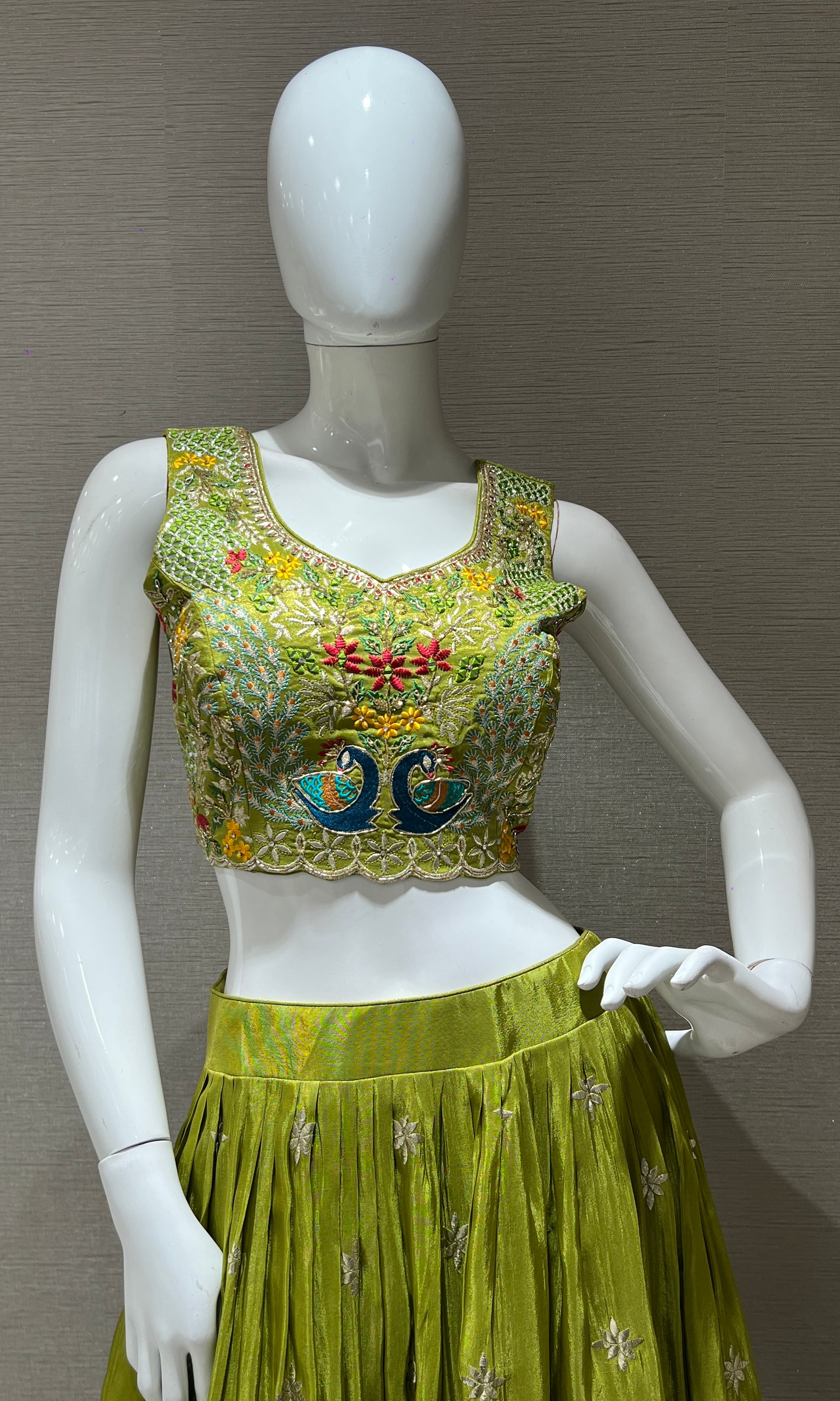 Green Lehenga