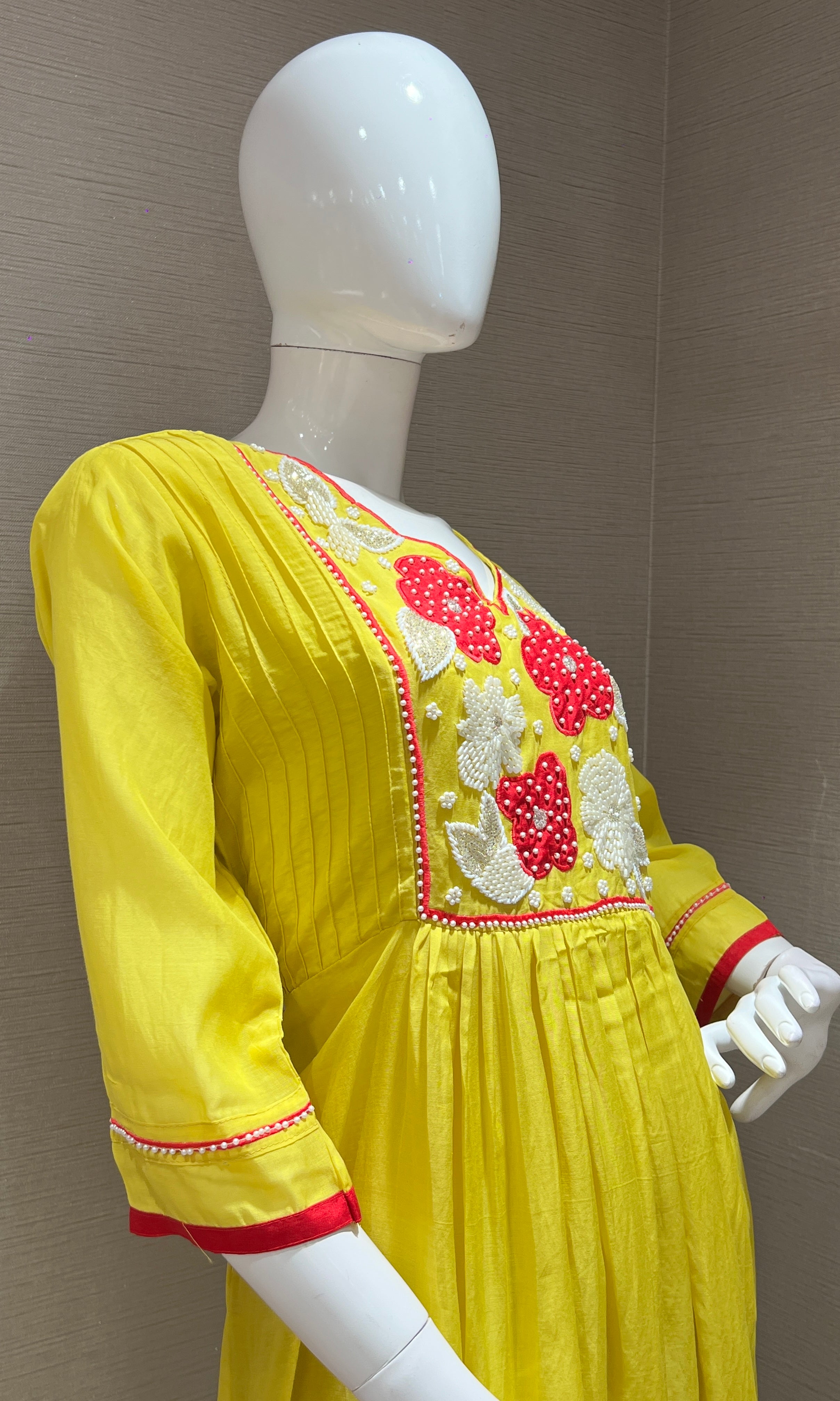 Light yellow kurta set