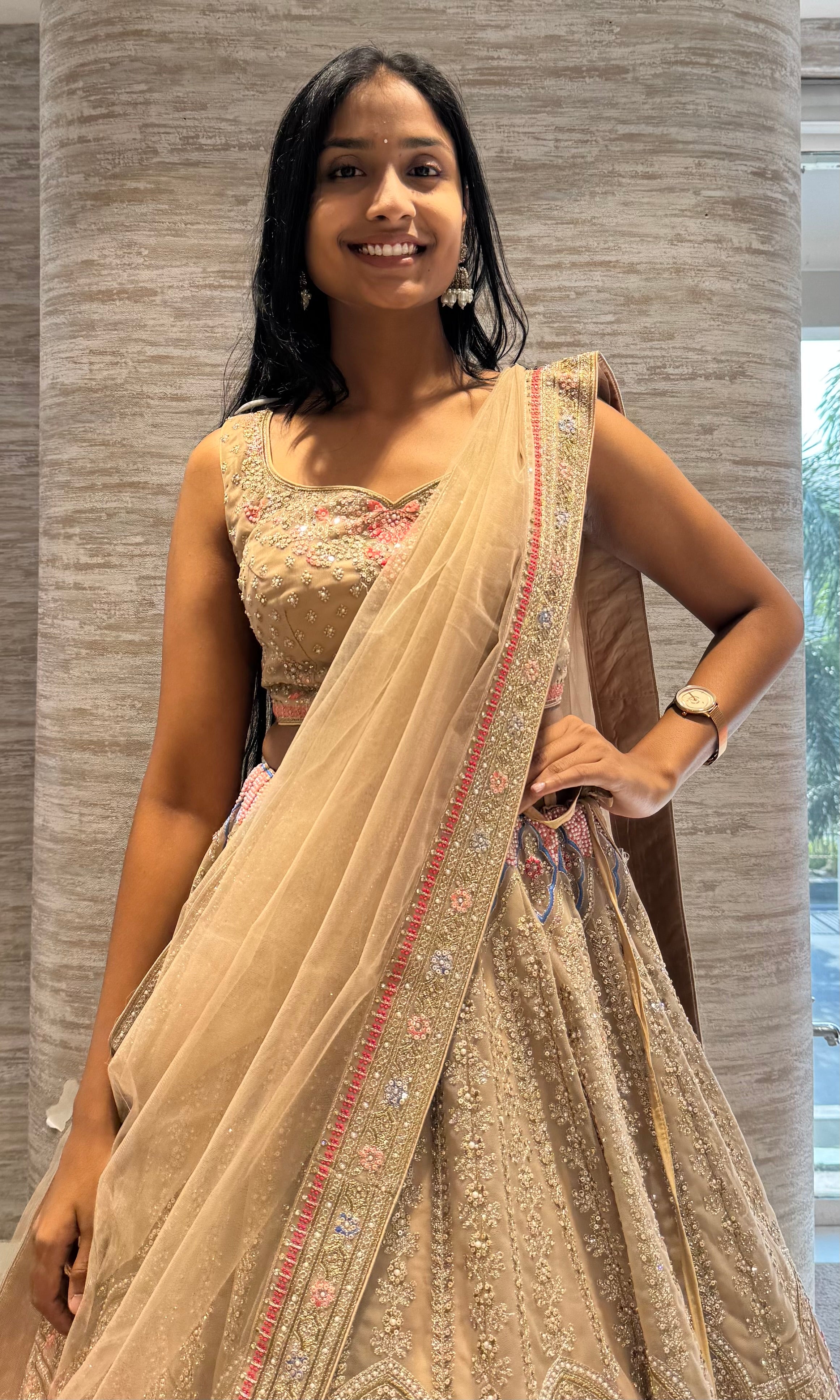 Beagh Floral AND Peacock Bridal Lehenga