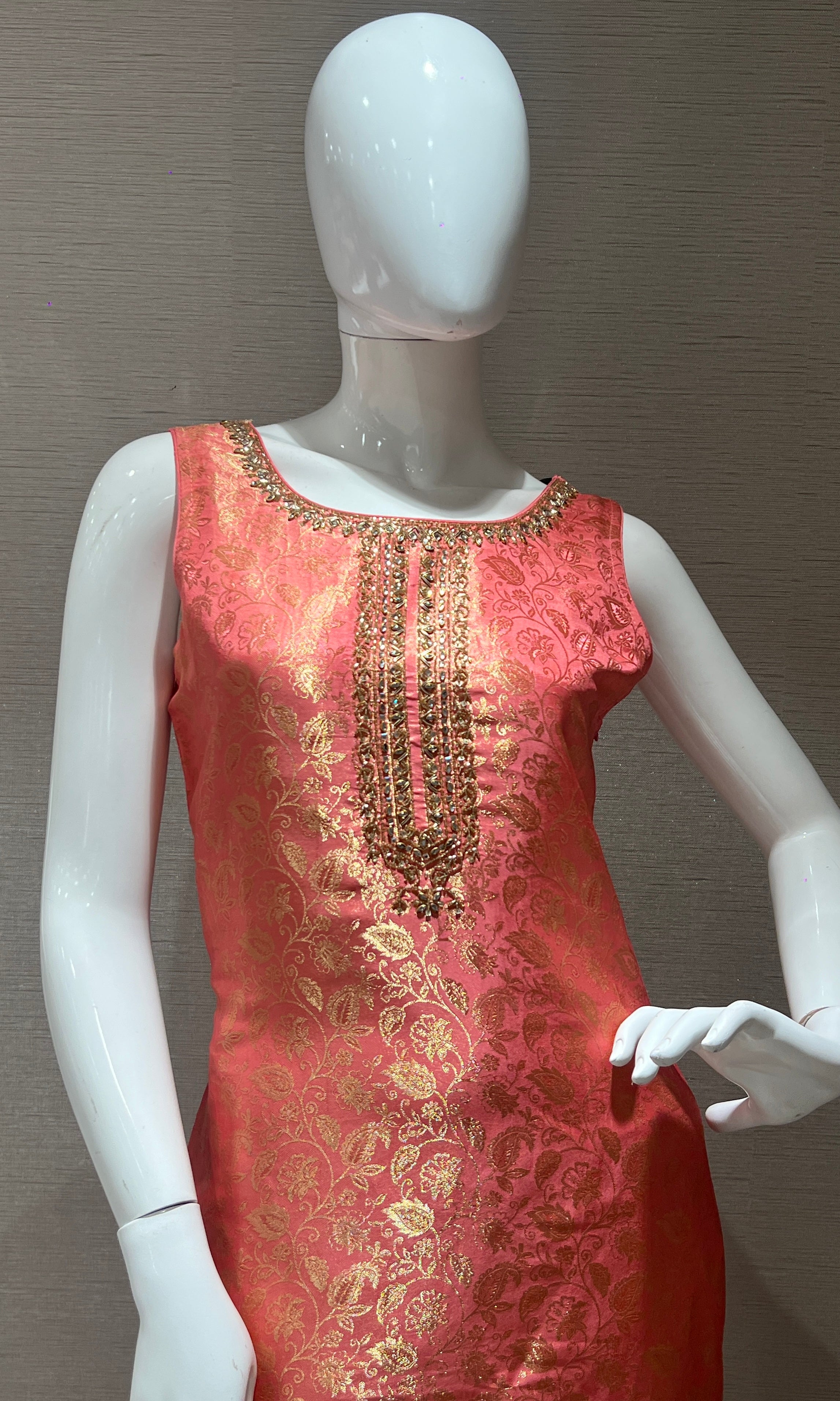 Baby pink kurta set
