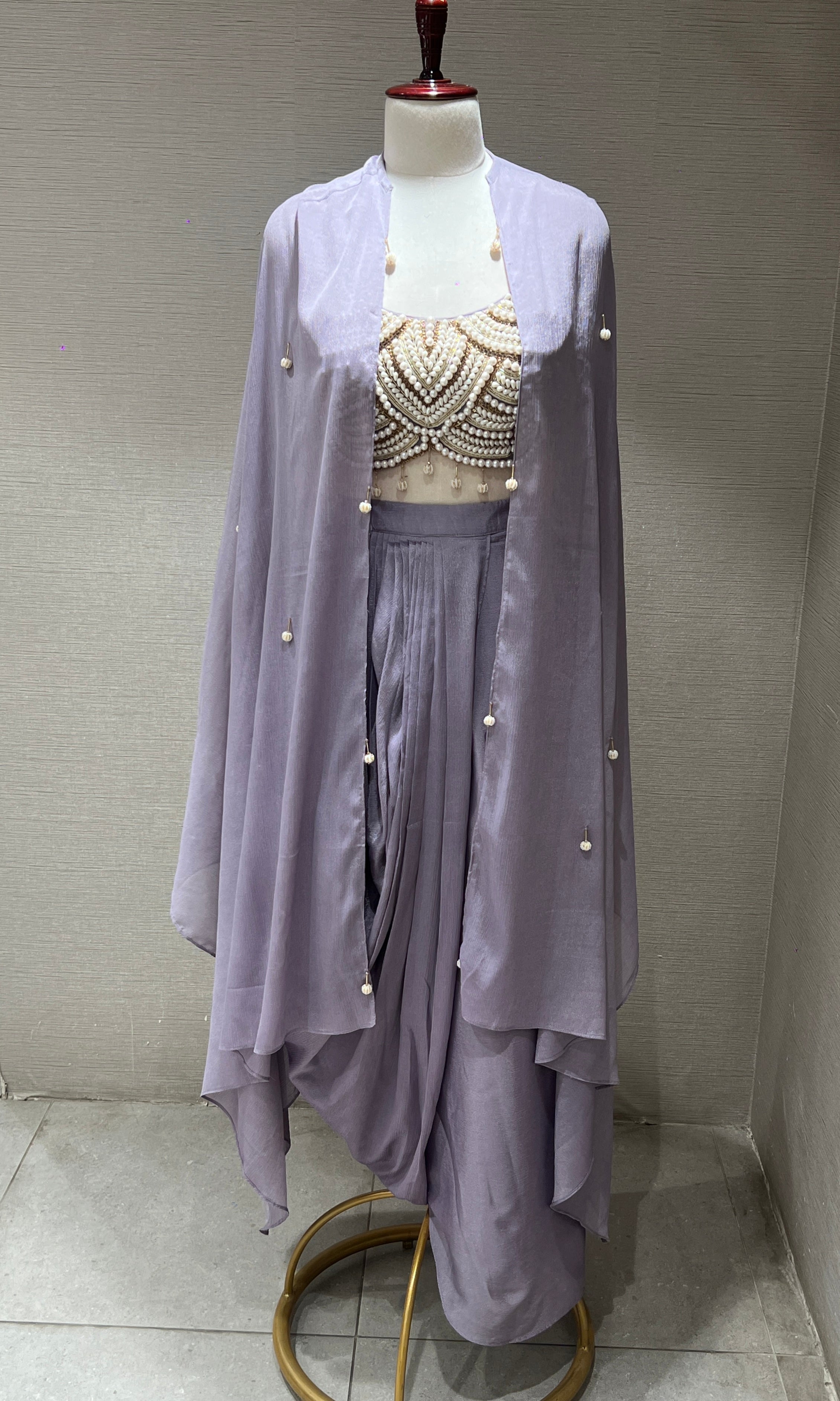 LILAC INDO WESTERN DRESS