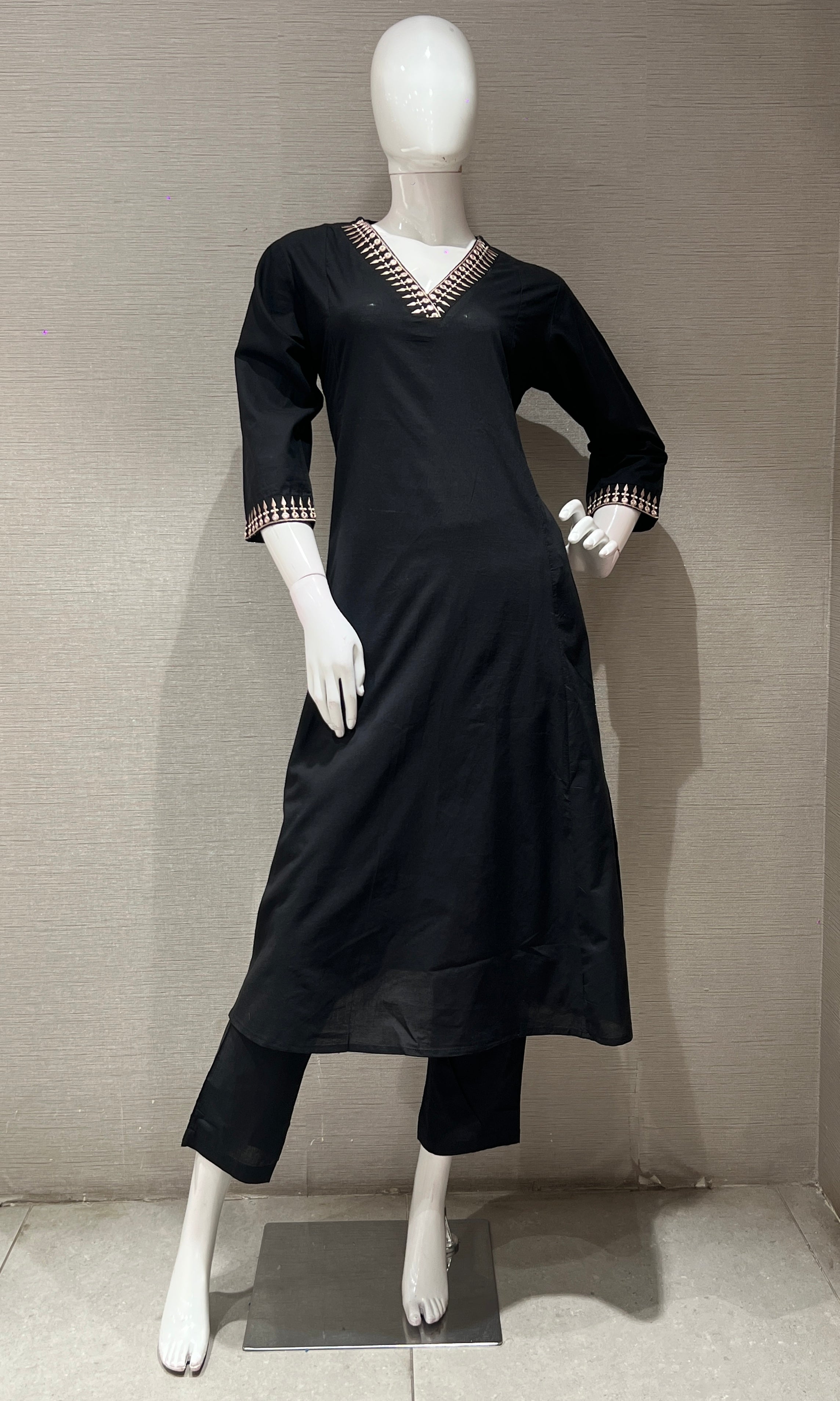 Black ETHNIC kurta set
