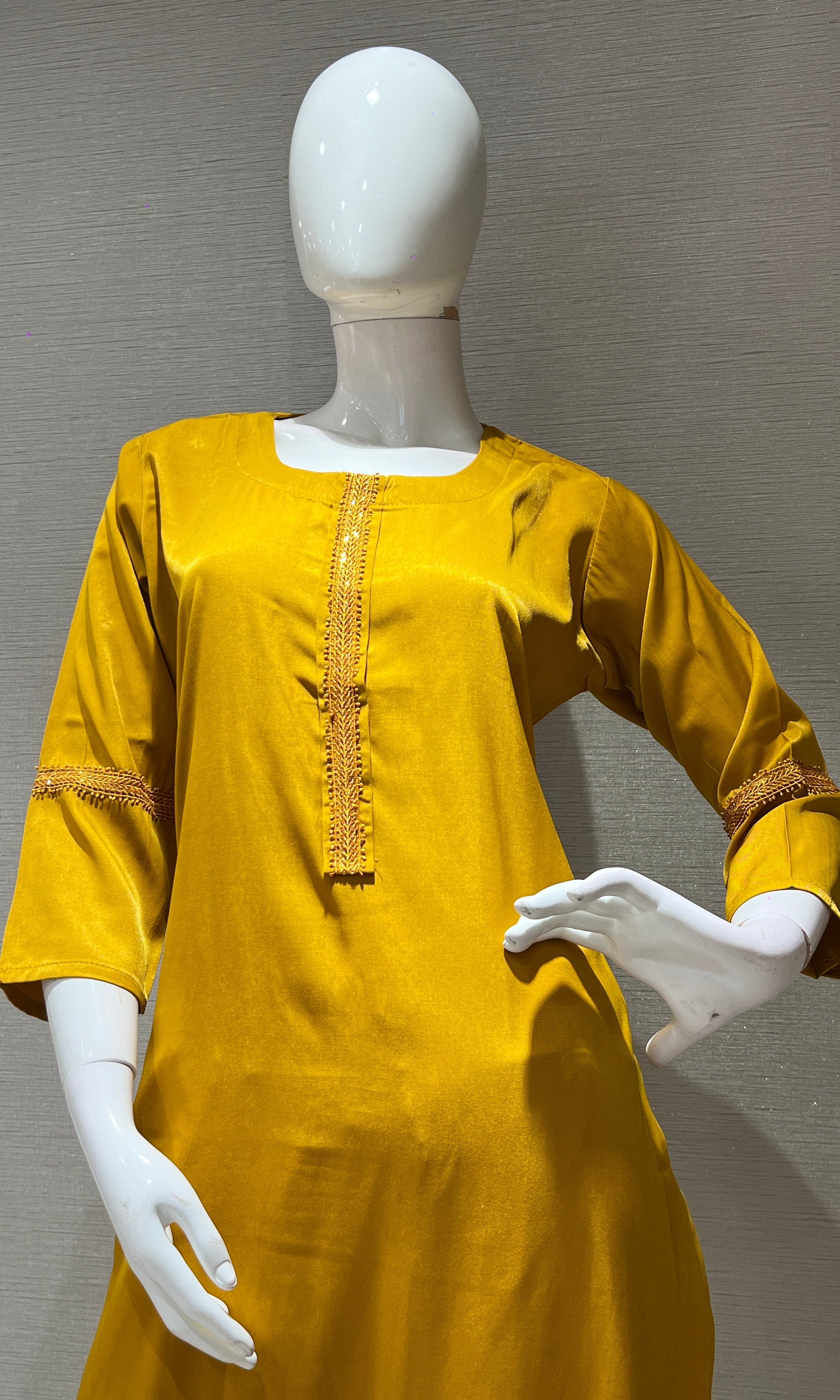 Mustard KURTI TOP