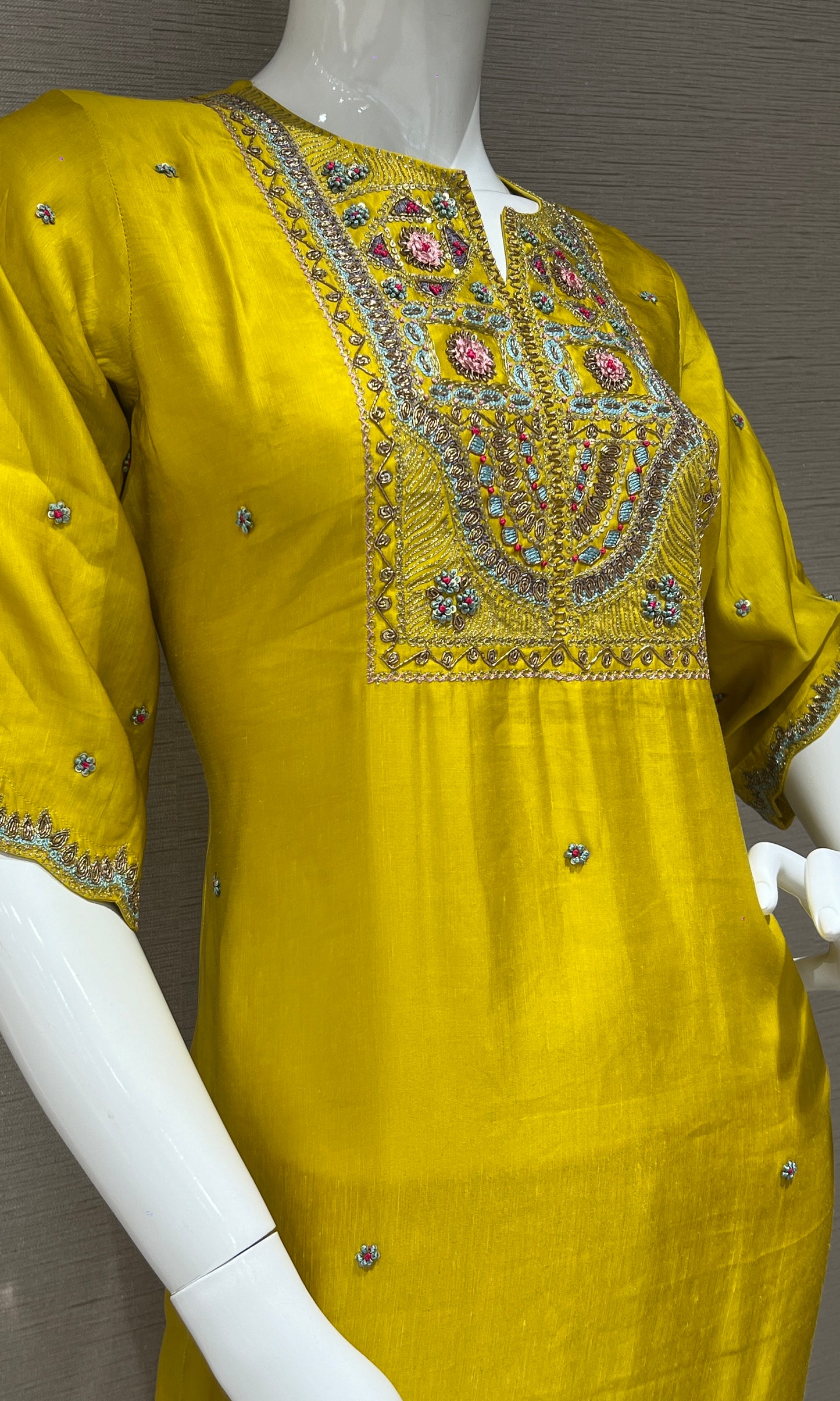 🍋 Lemon yellow Kurti