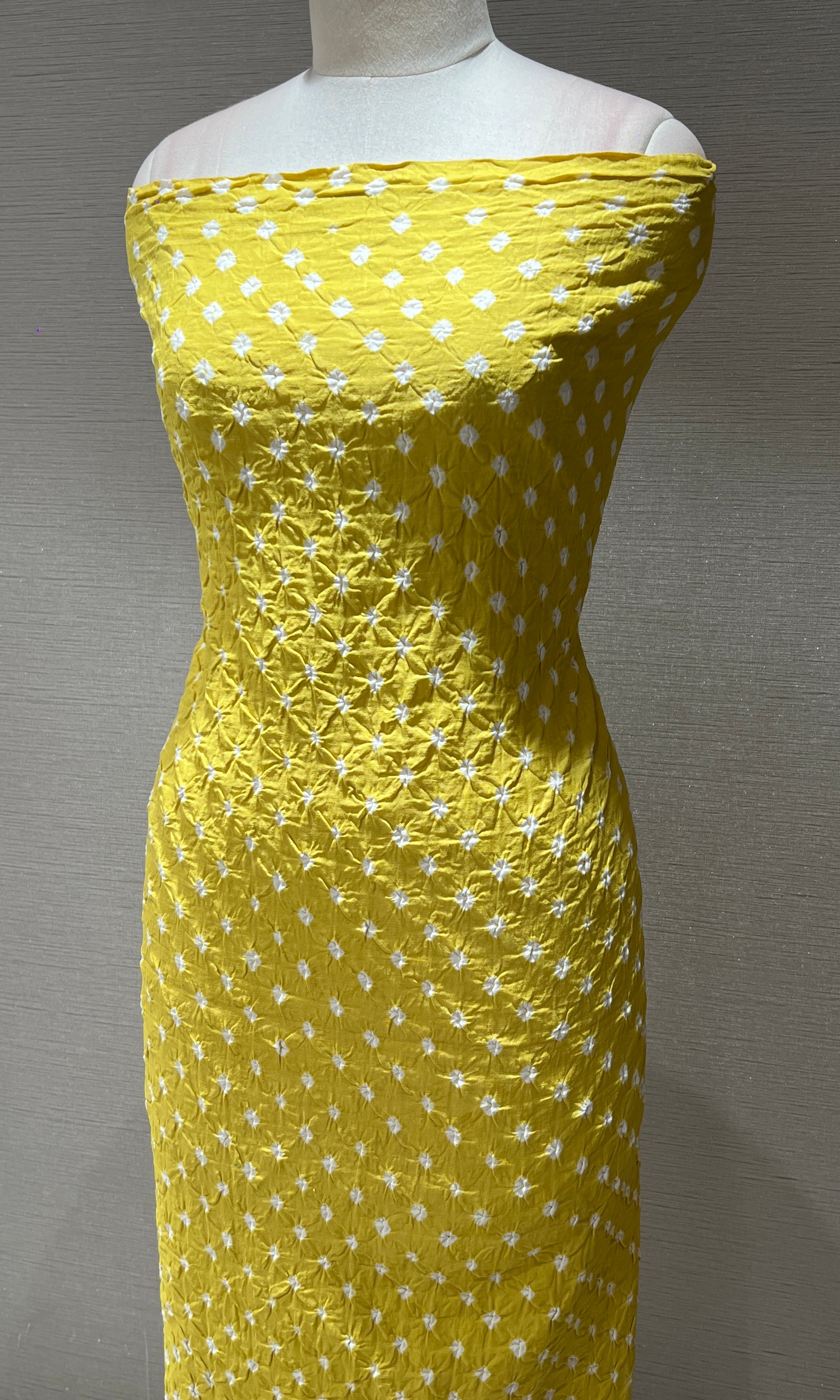 Yellow dress material