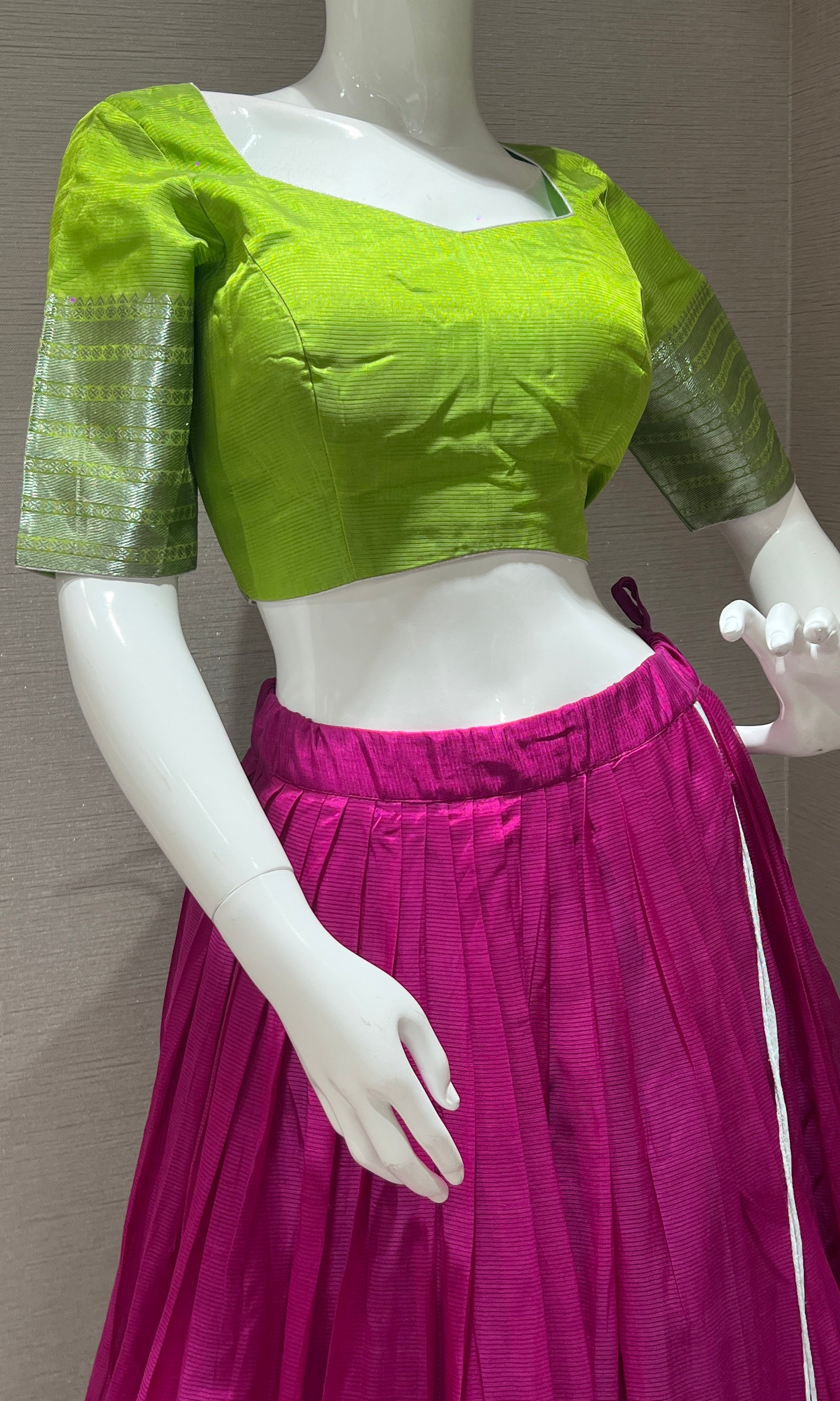 Wine Lehenga