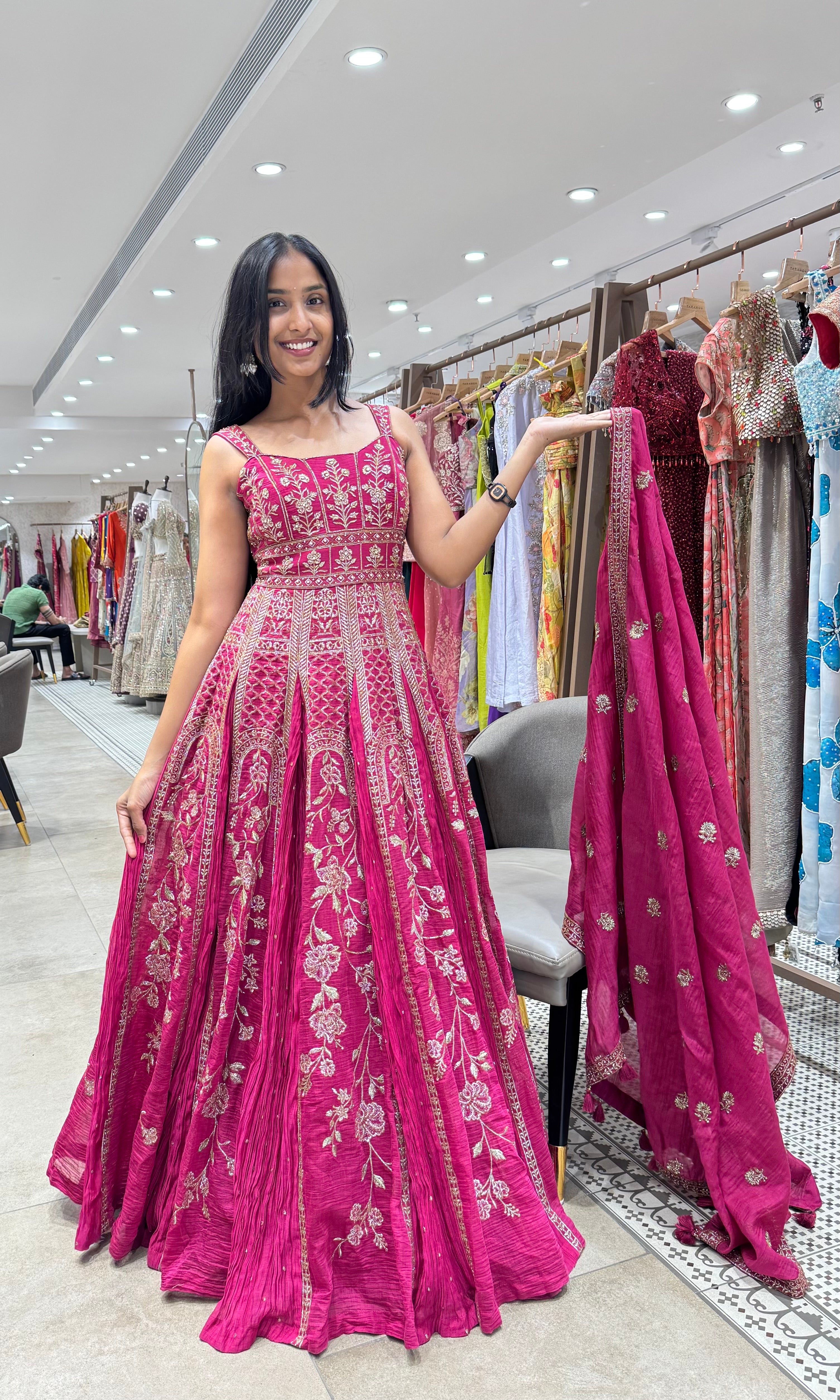 RANI EMBROIDERED ANARKALI SET