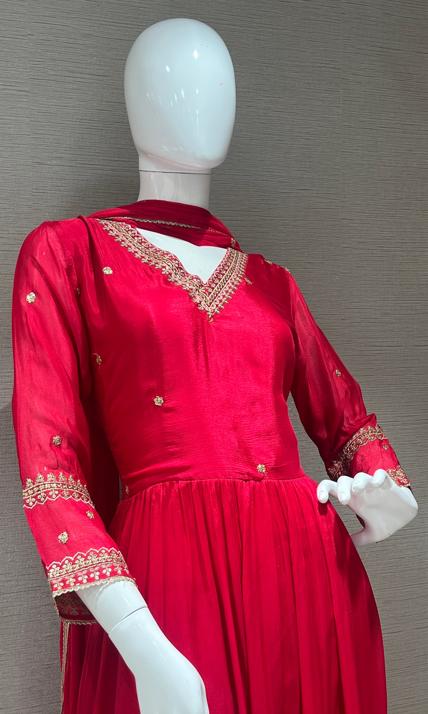 🌹Red Anarkali long dress 🌹