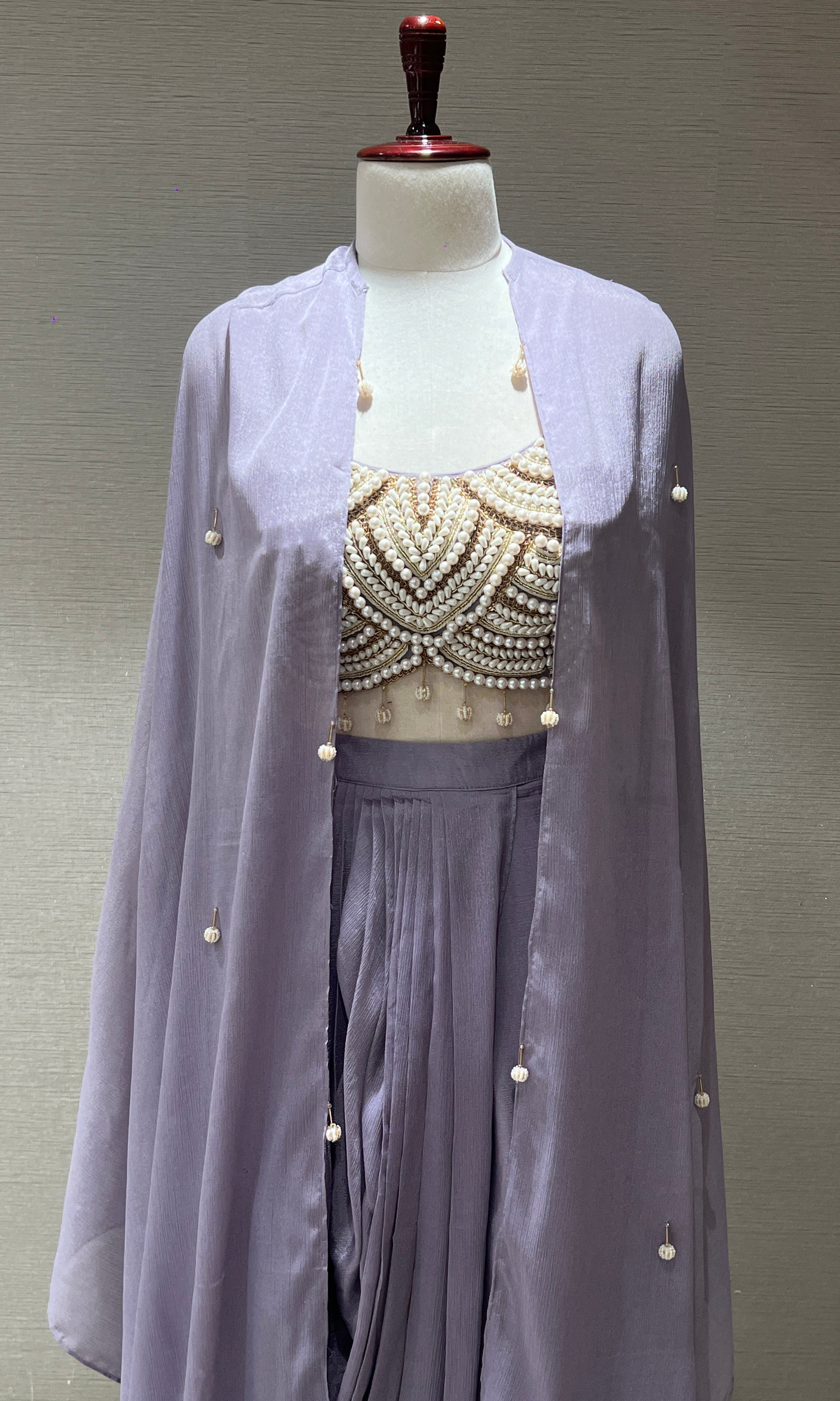 LILAC INDO WESTERN DRESS