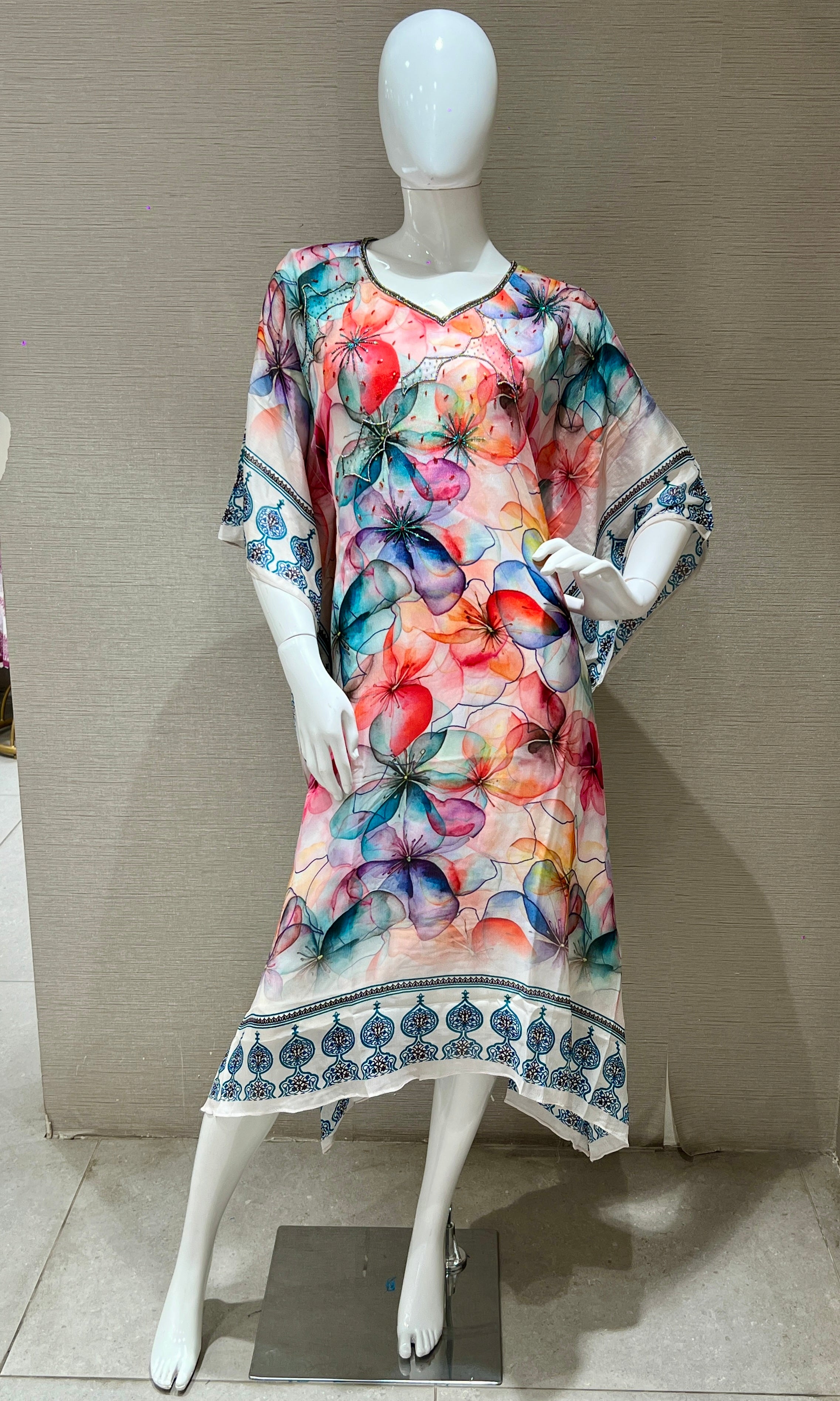 Multi colour kaftan