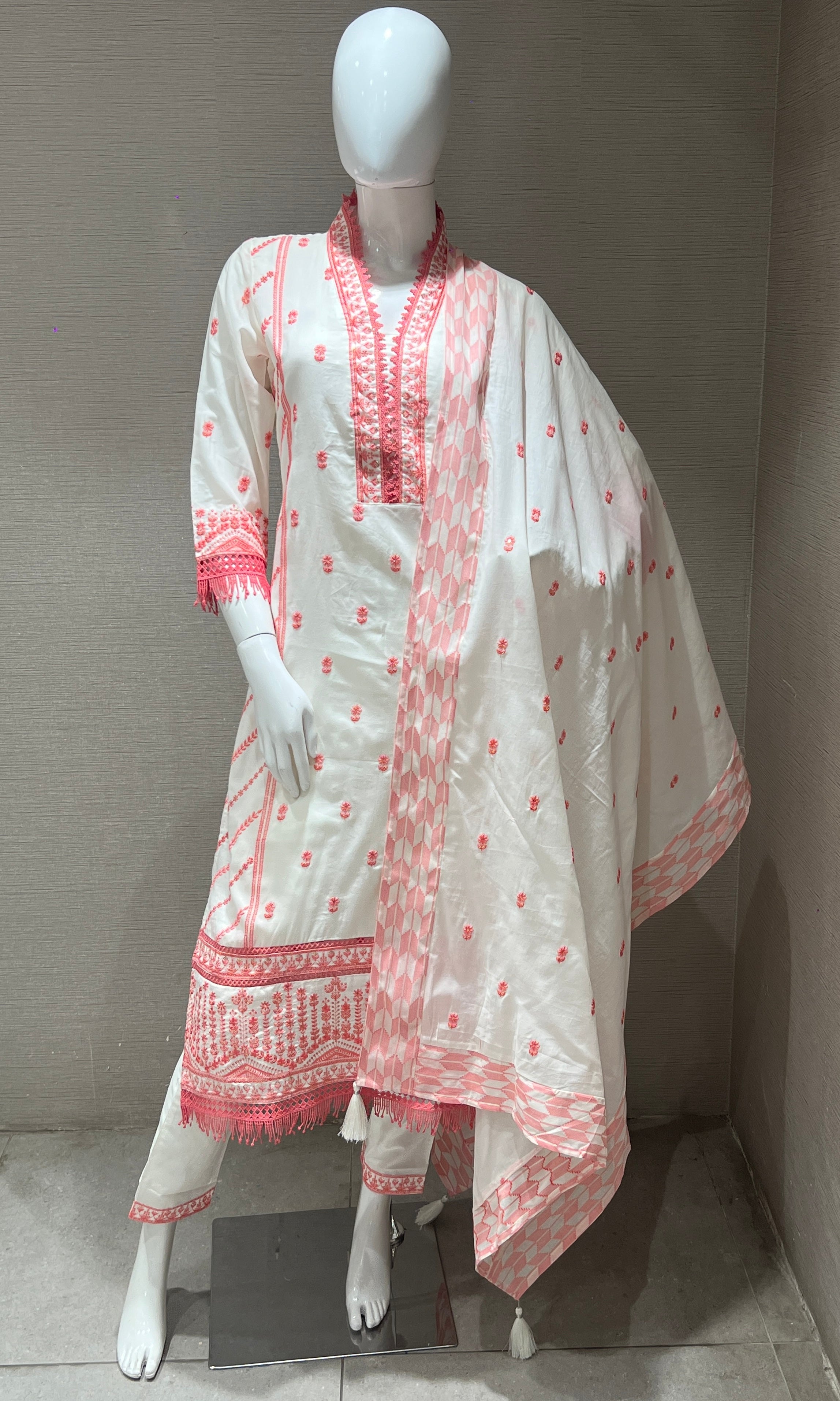 Peach kurta set