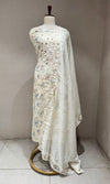 Pista green Chinkankari dress material