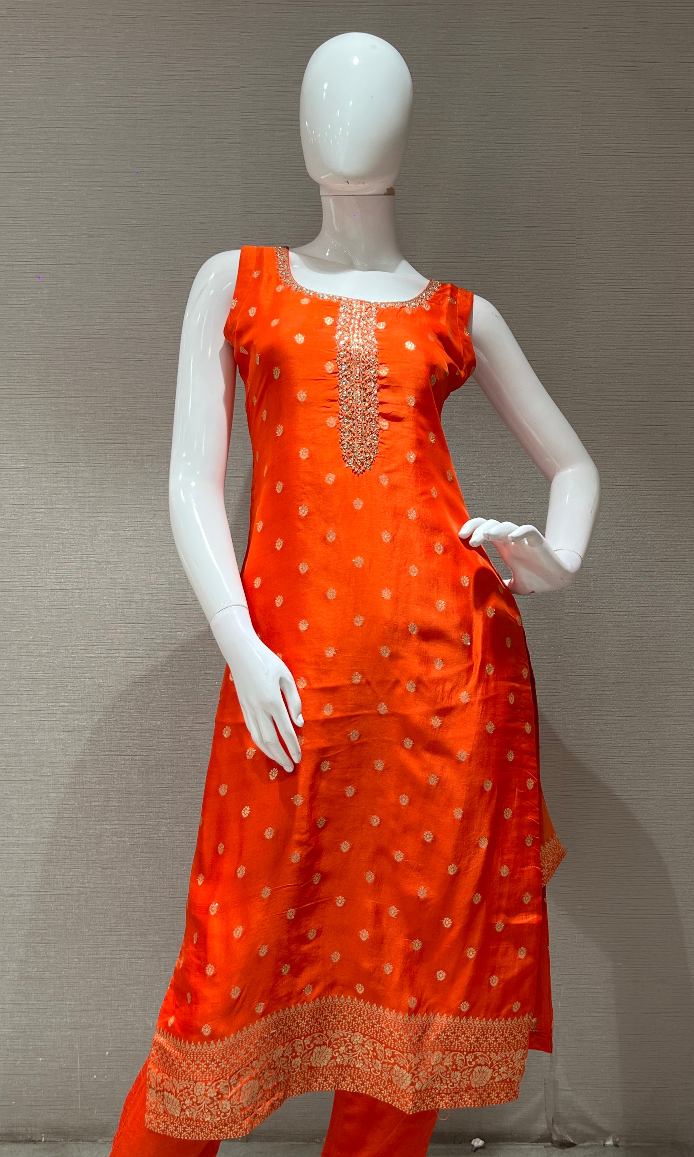 Radience Orange kurta set