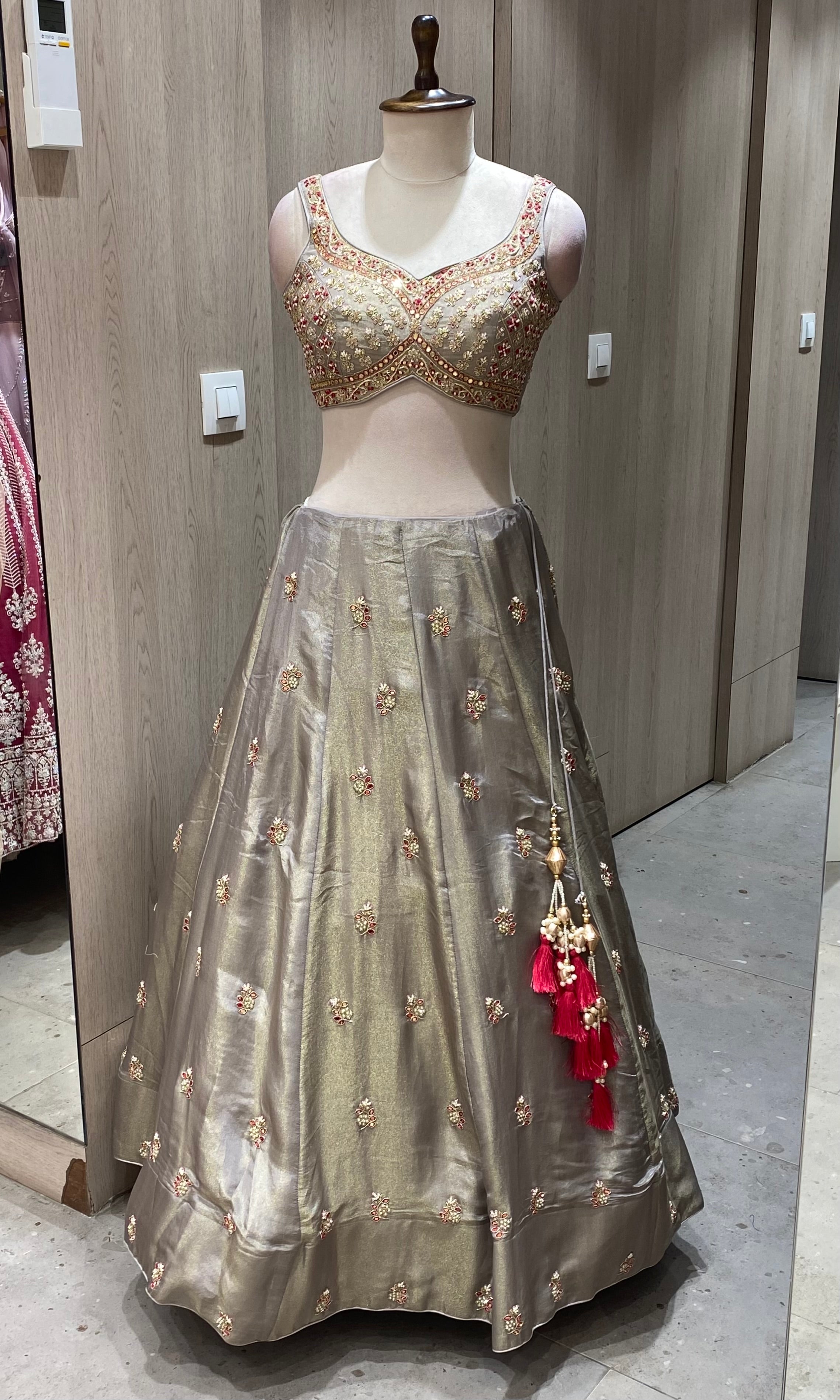 Grey Lehenga