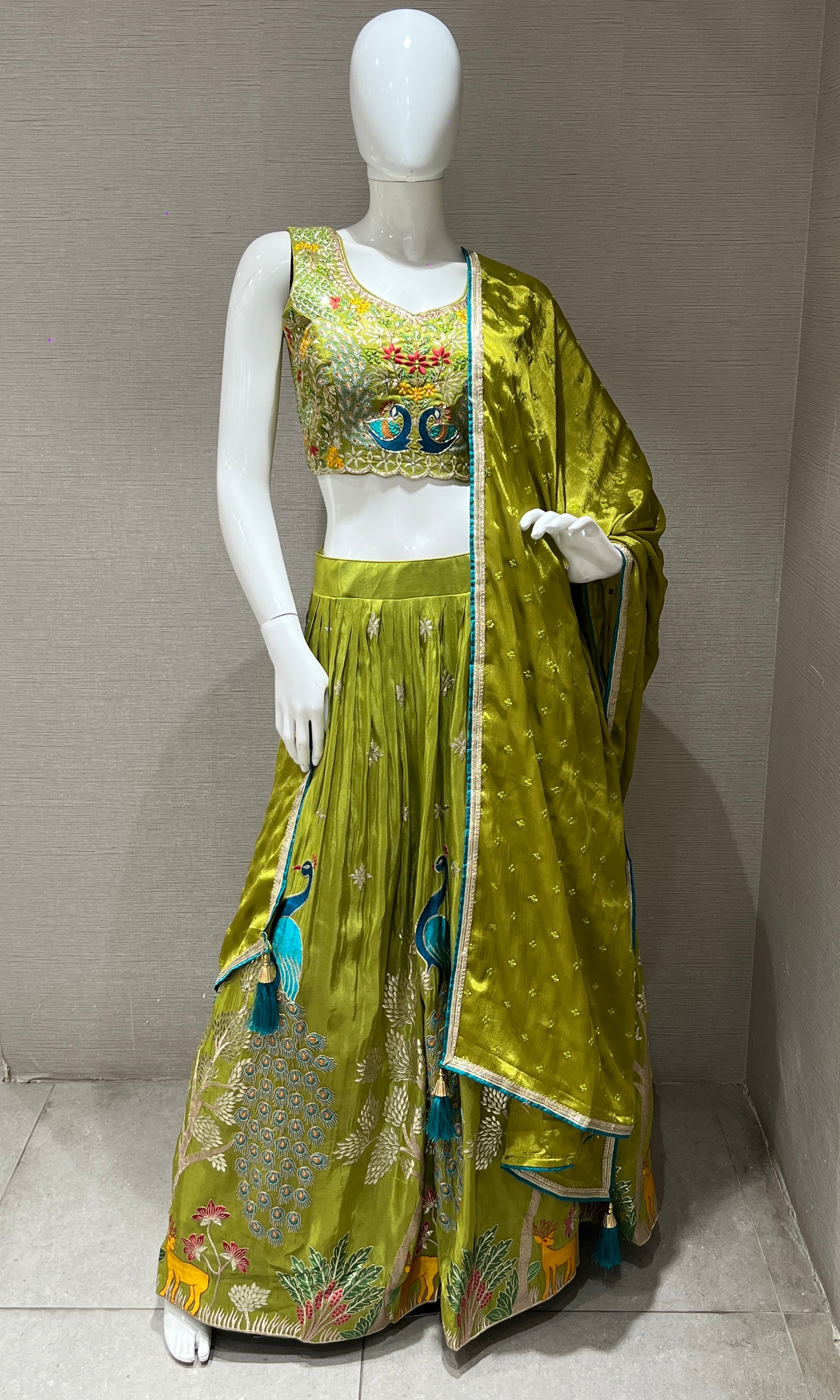 Green Lehenga