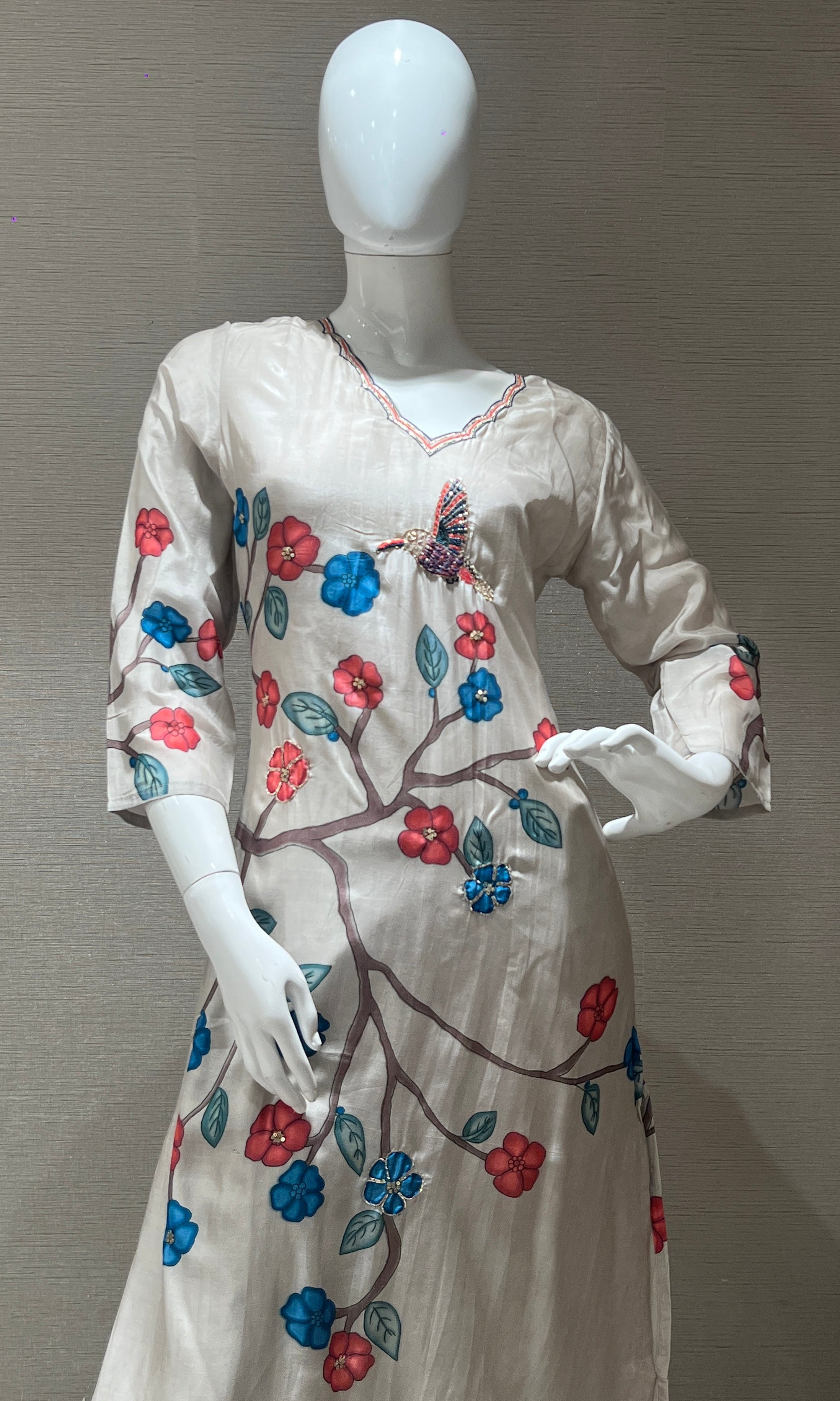 Grey kurta set
