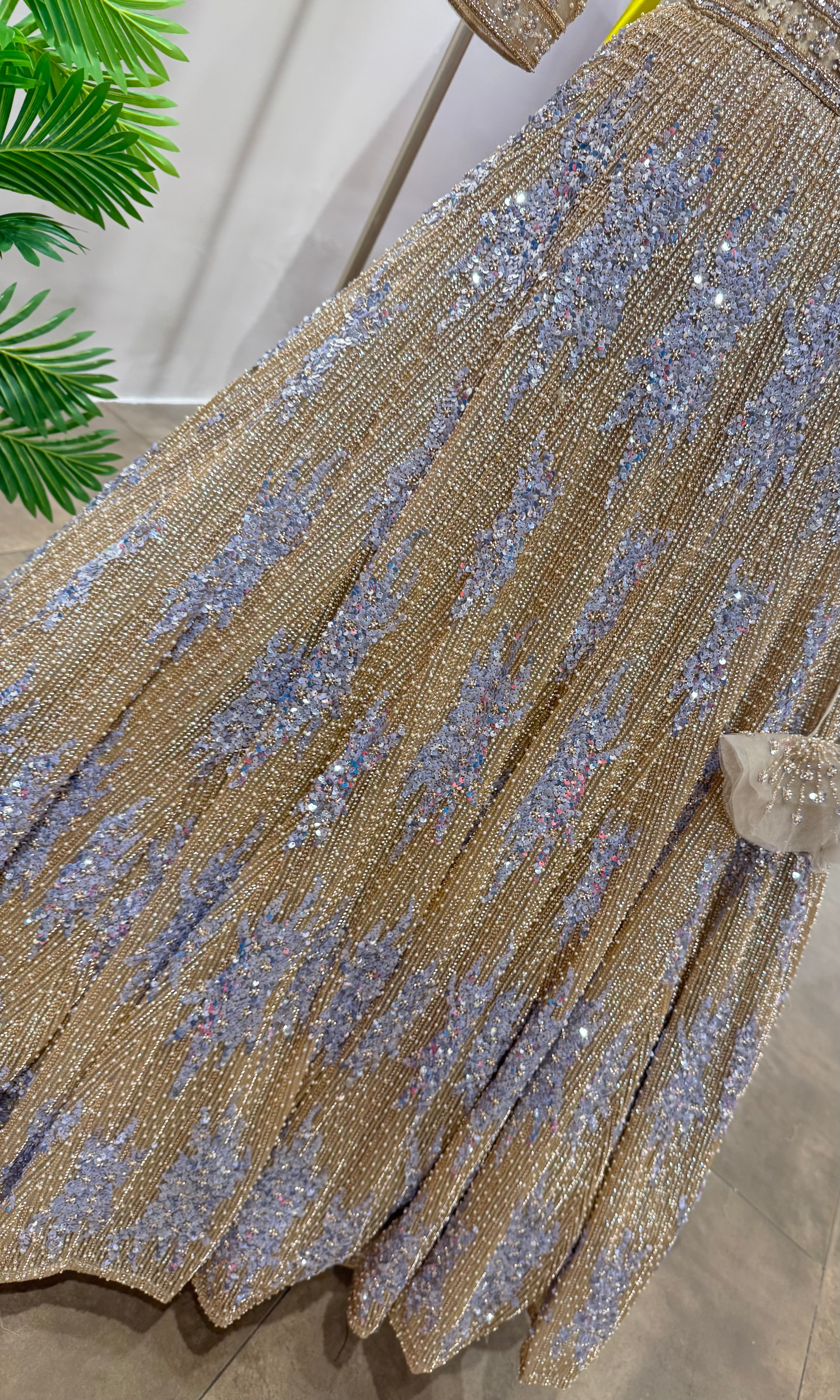 BLUE INTRICATE EMBROIDERED LEHENGA