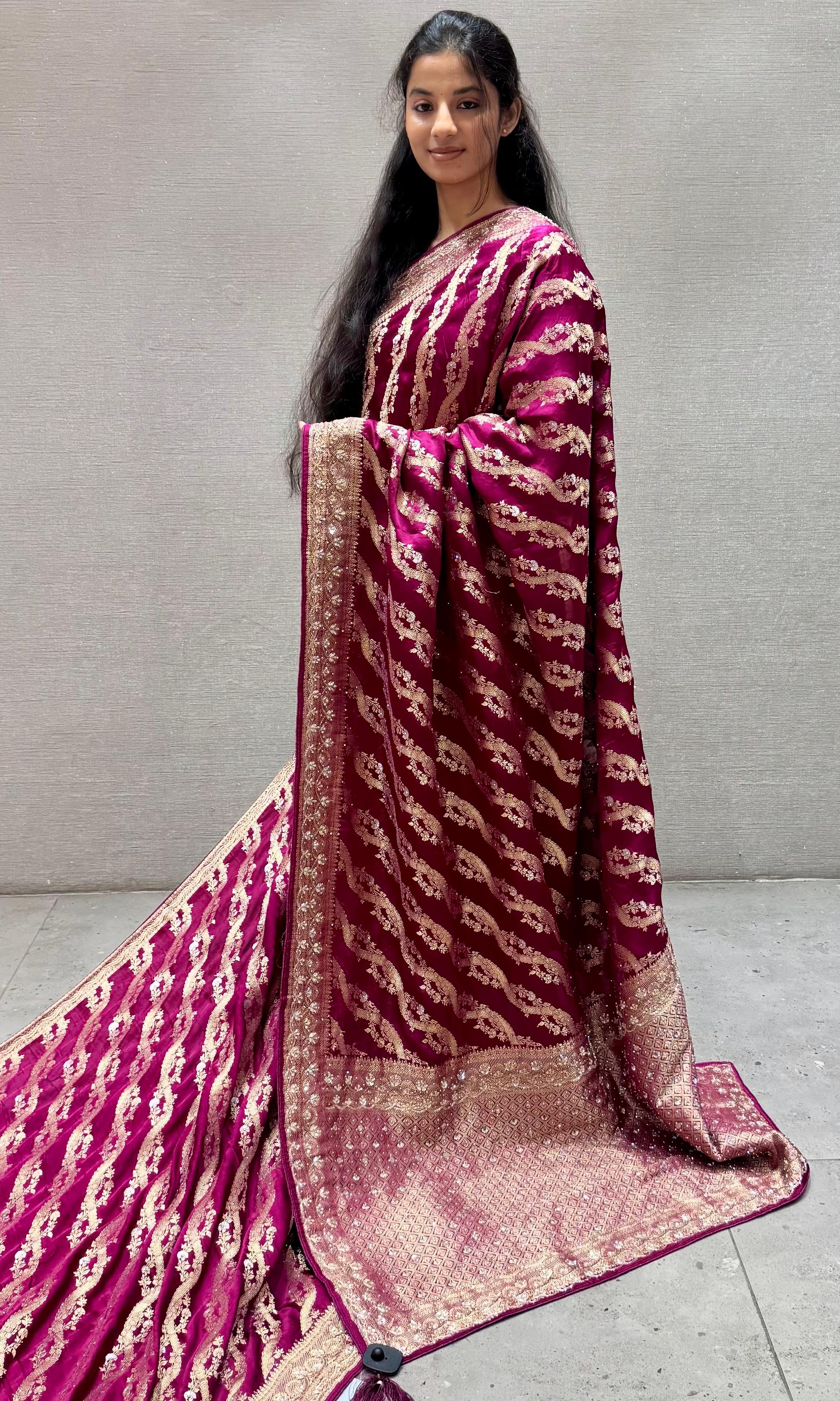 Wine saree