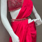 🌺Rani pink one minute saree 🌺