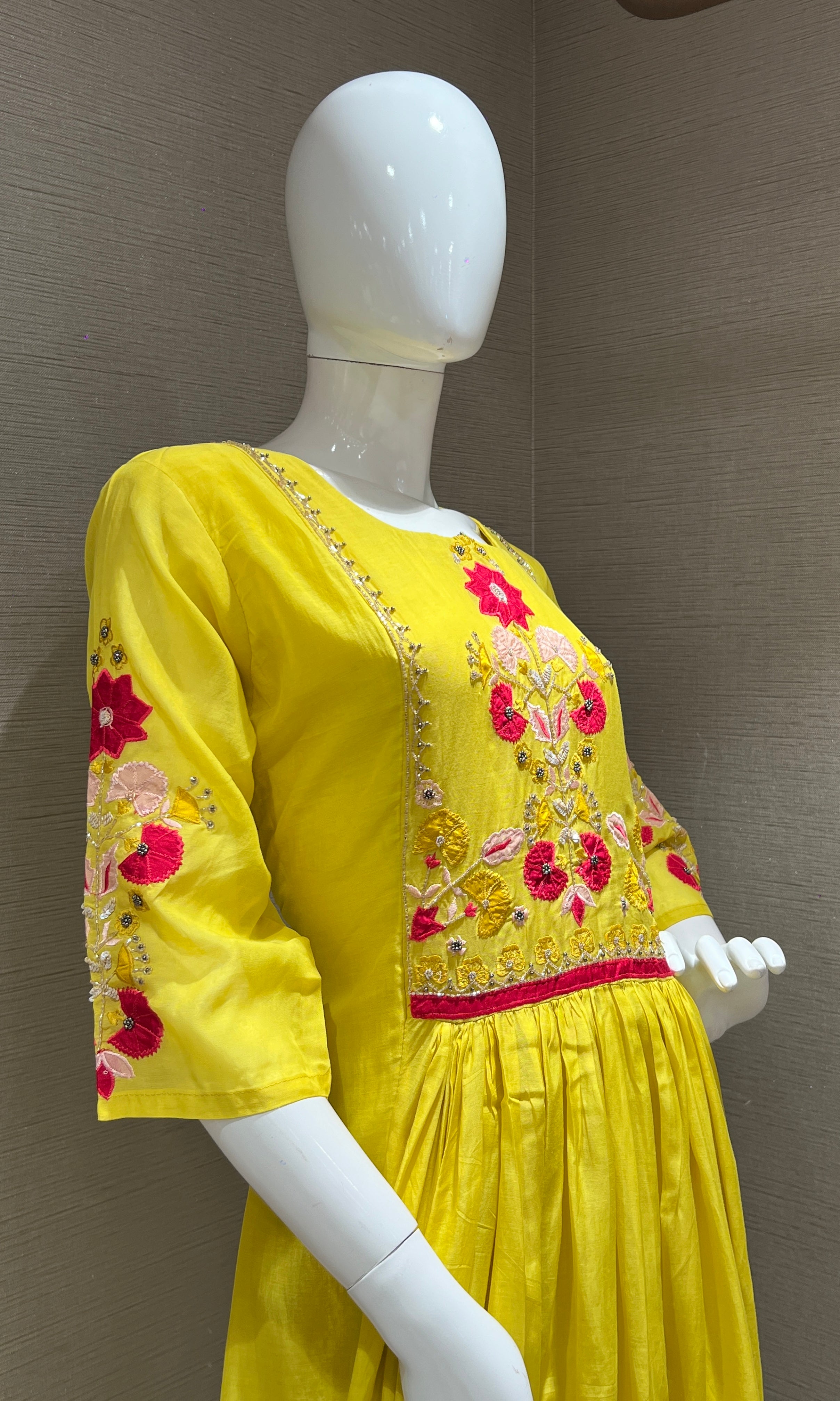 Light yellow kurta set