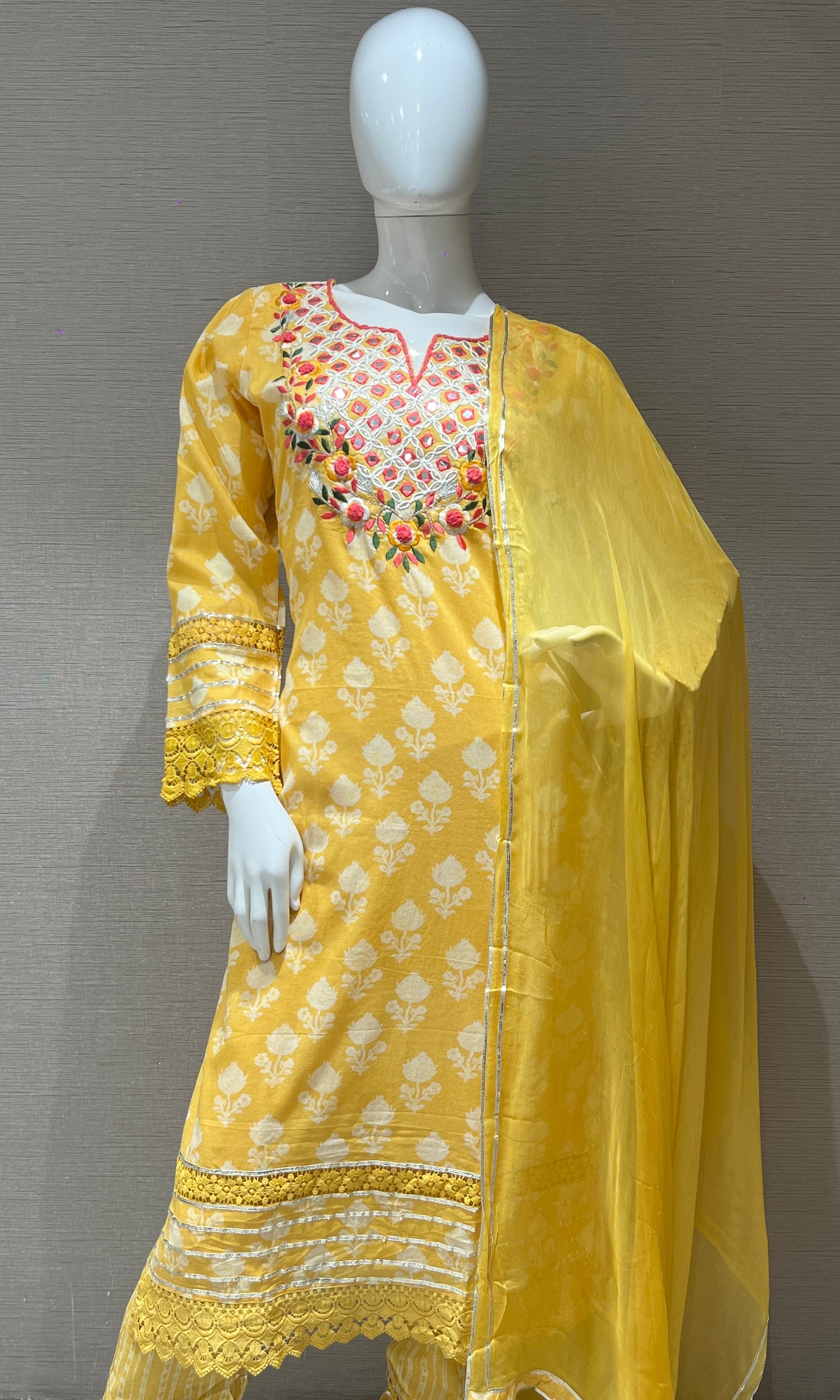 🔆Yellow kurta set🔆 3223