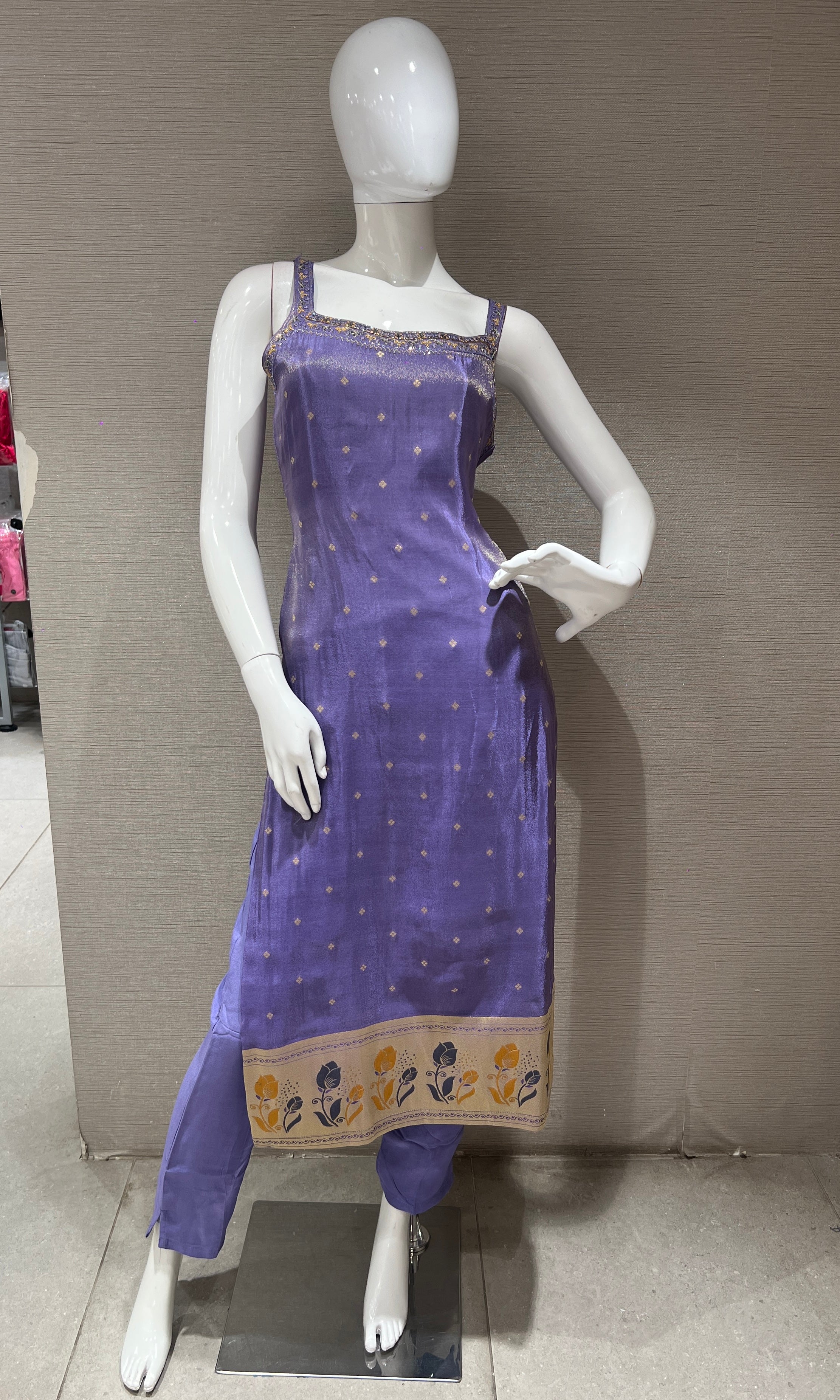 Purple kurta set