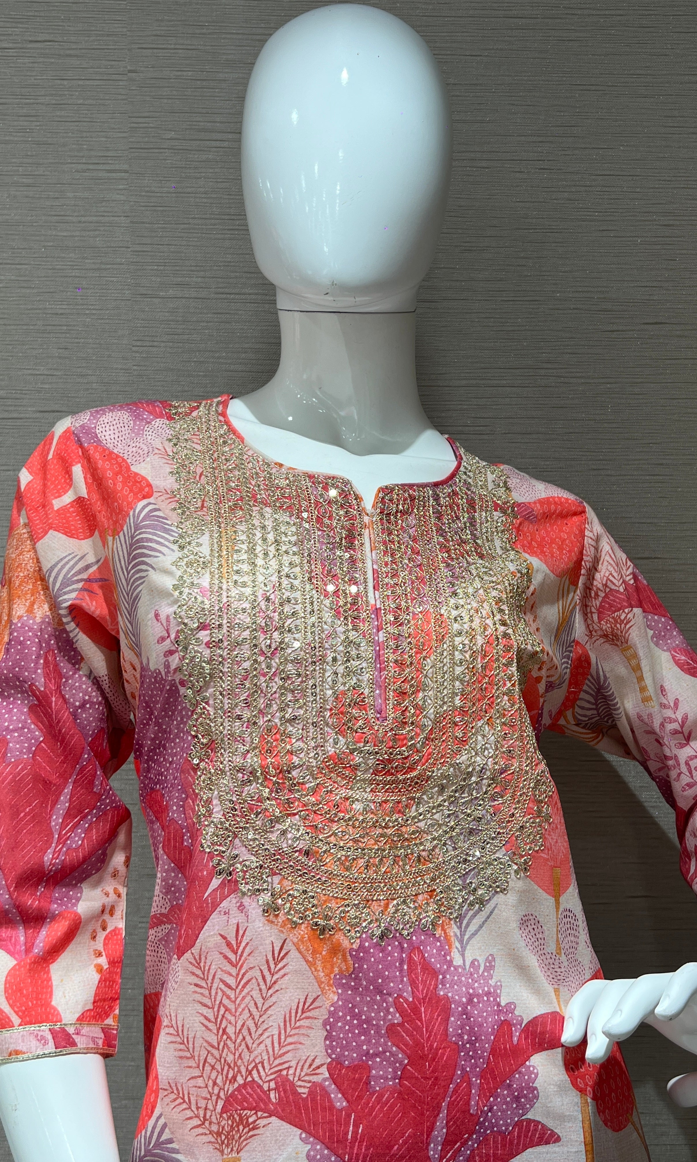 Pink kurta set 3223