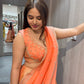 🧡Peach  Banarasi Lehenga🧡