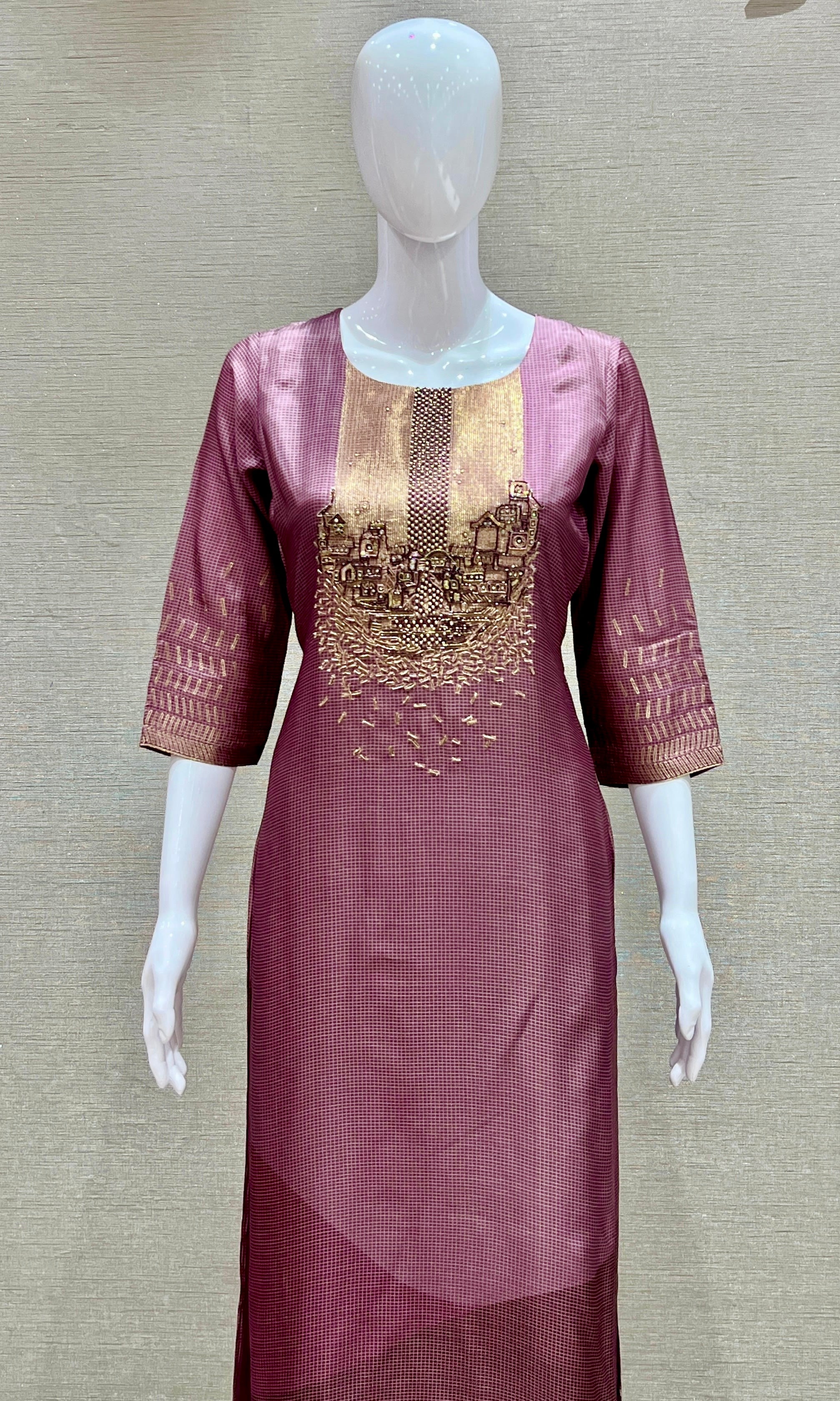 Vintage Mauve Kurta Set
