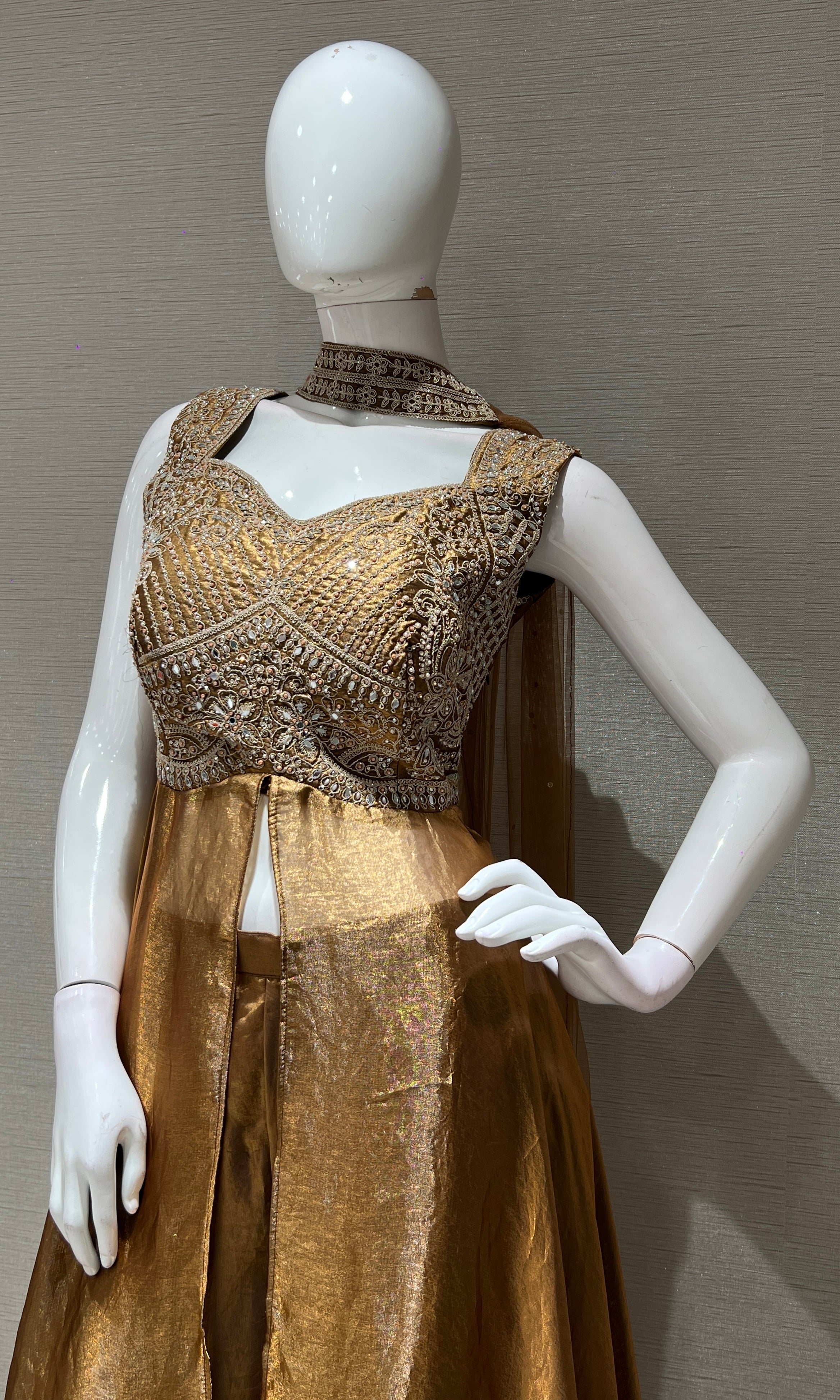 HONEY FRONT SLIT ANARKALI