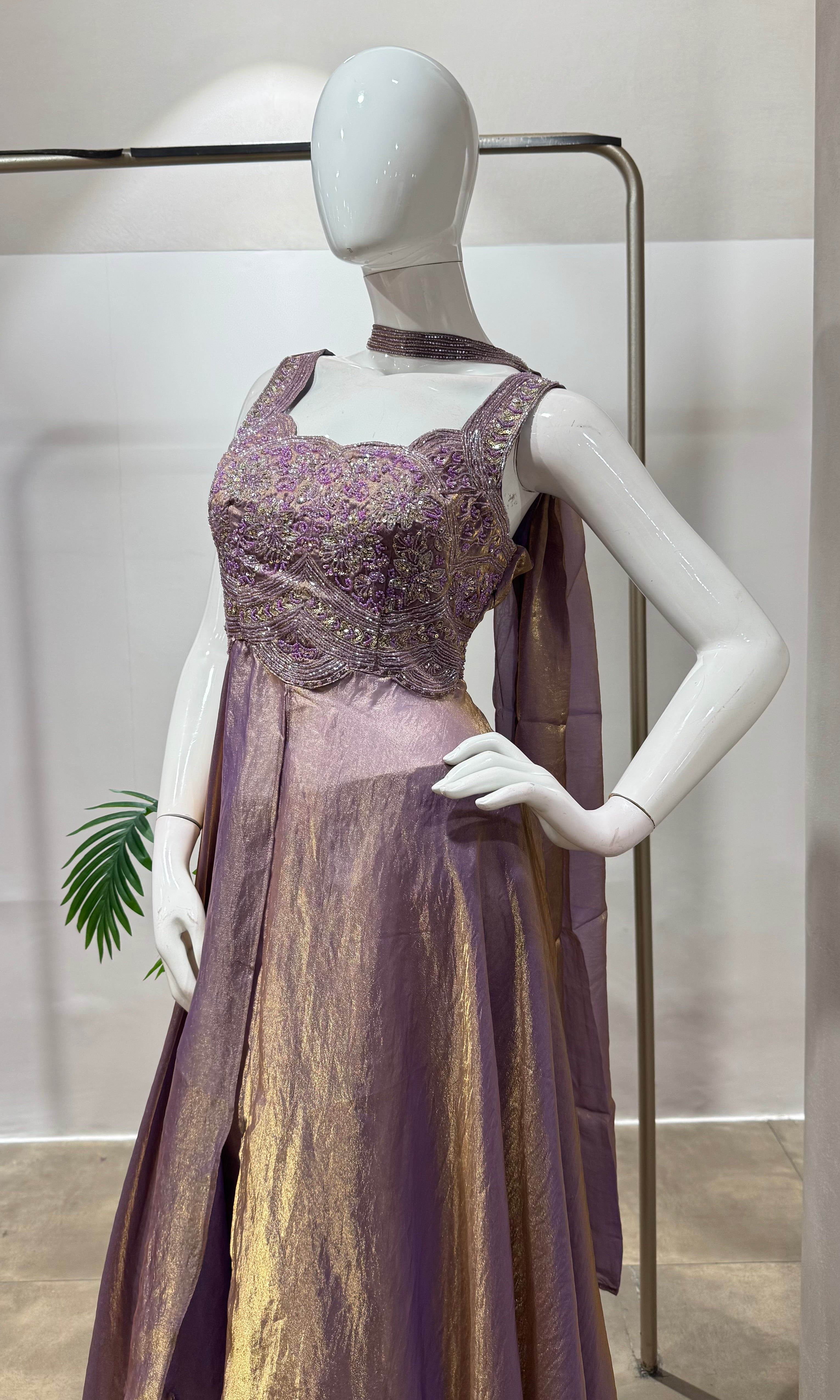 Violet EMBROIDERED ANARKALI