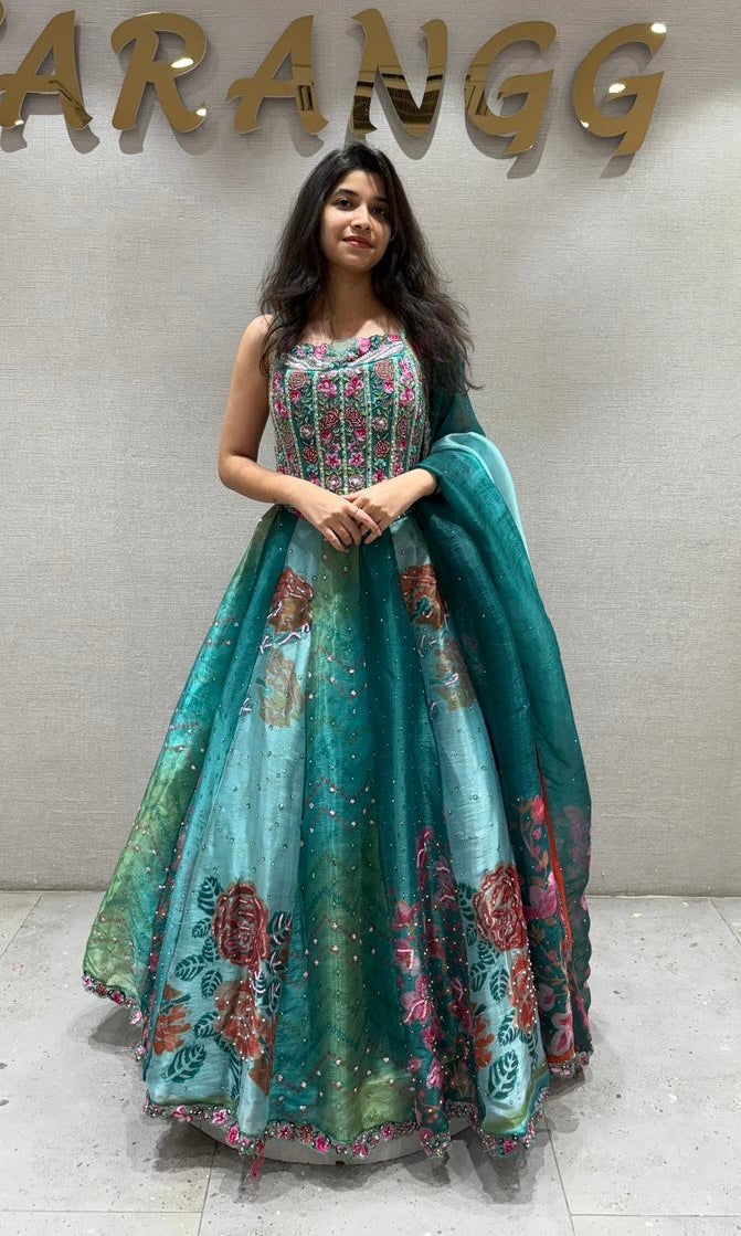 Light green Lehenga