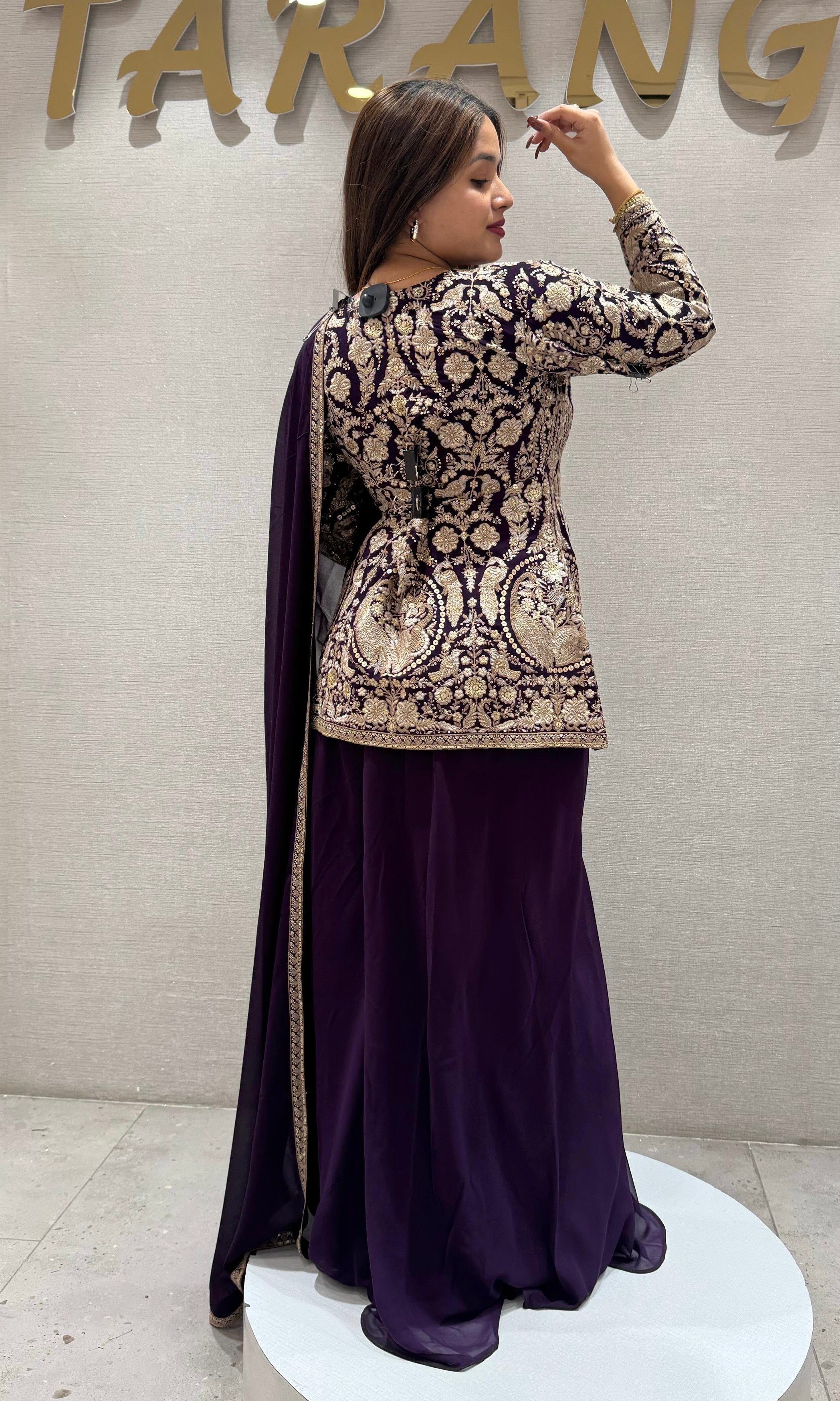 Purple palazzo set