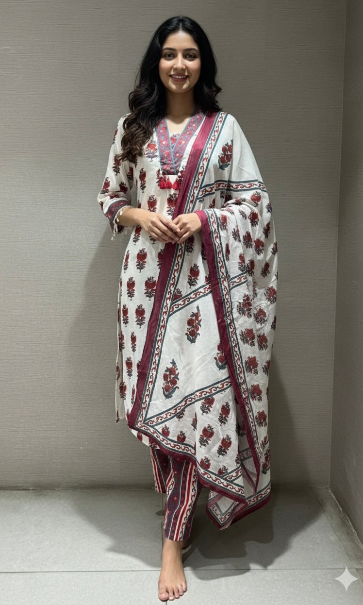 White A LINE kurta set