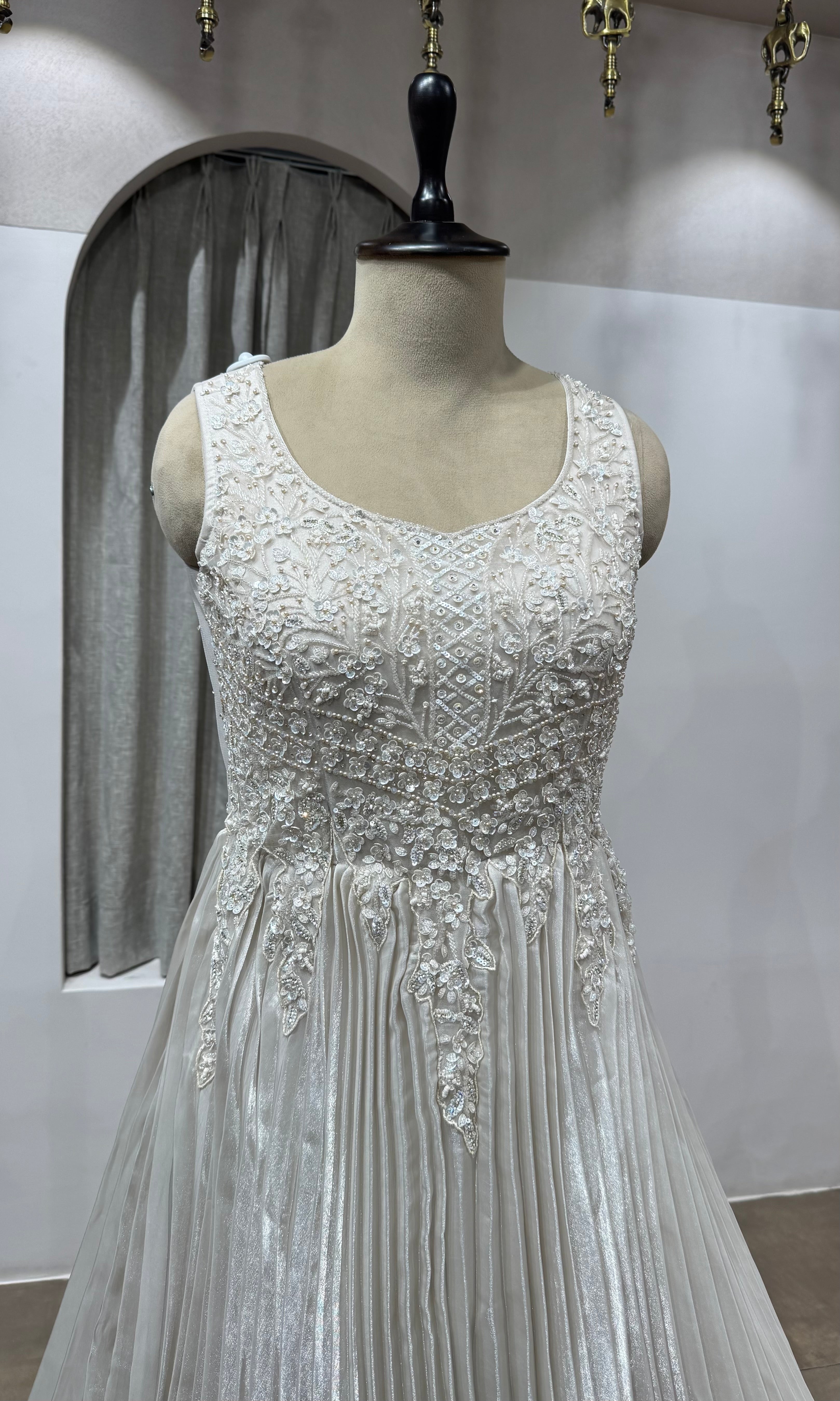 FAWN Sequins Embroidered Gown