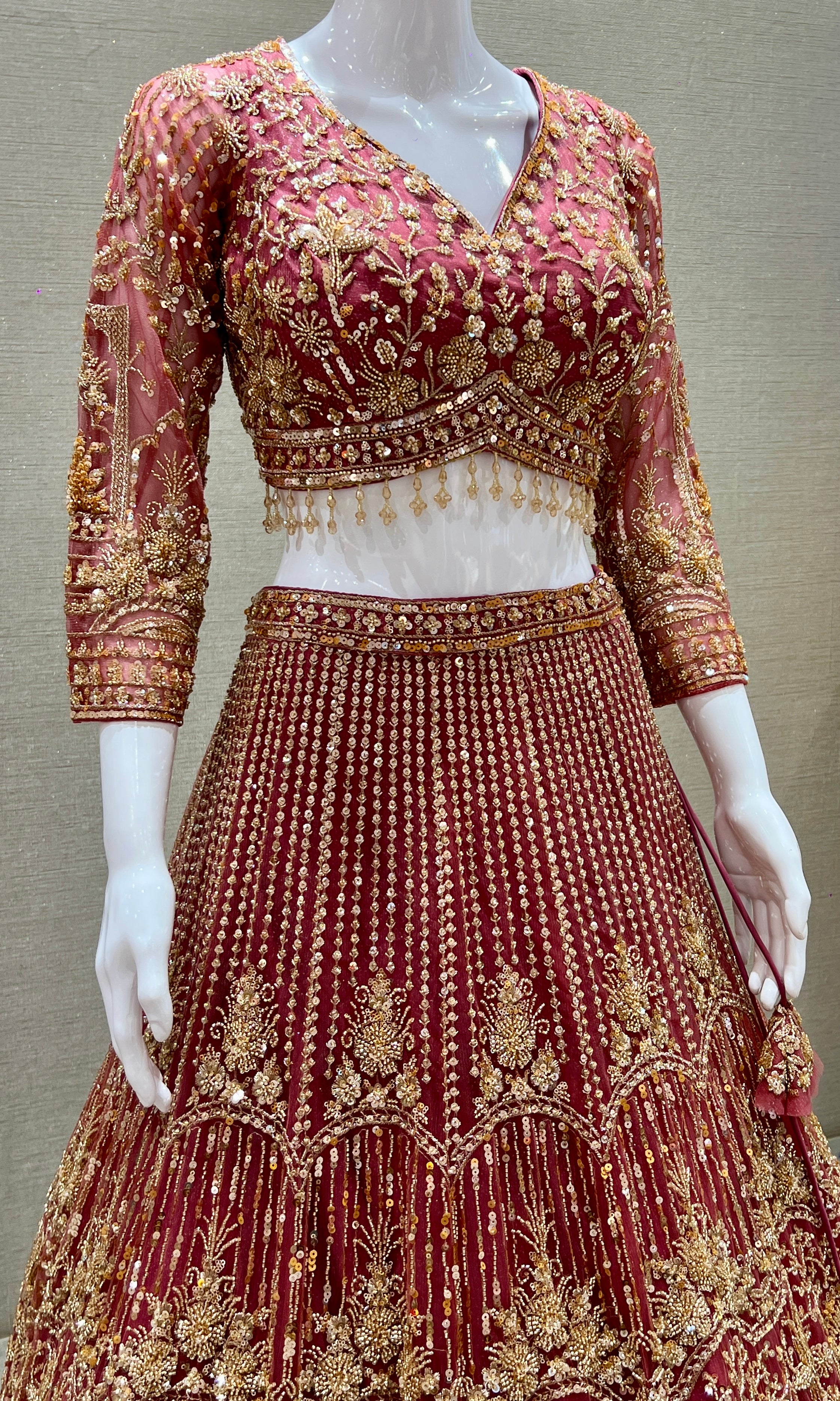 Onion pink Lehenga