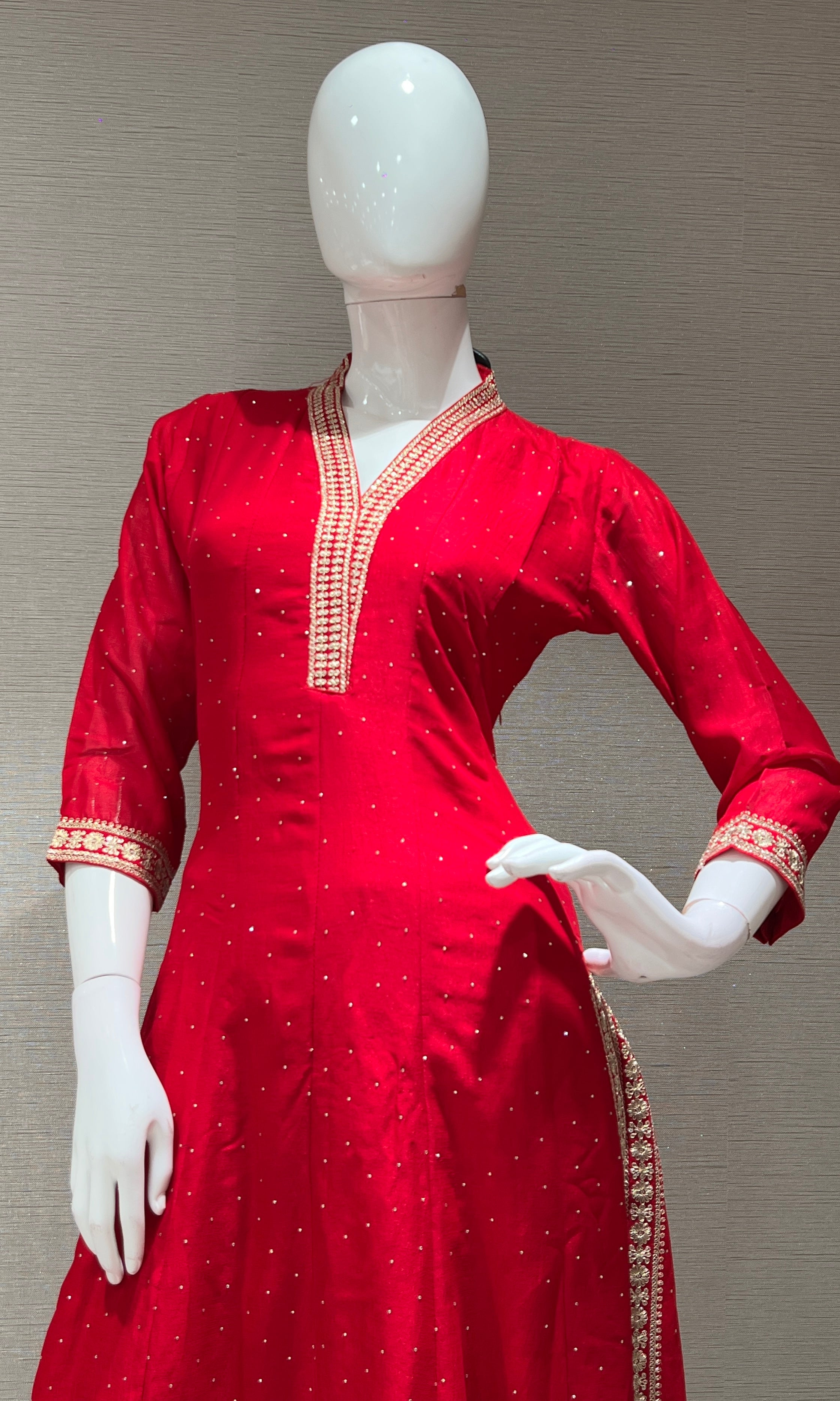 Rani EMBROIDERED ANARKALI KURTA SET