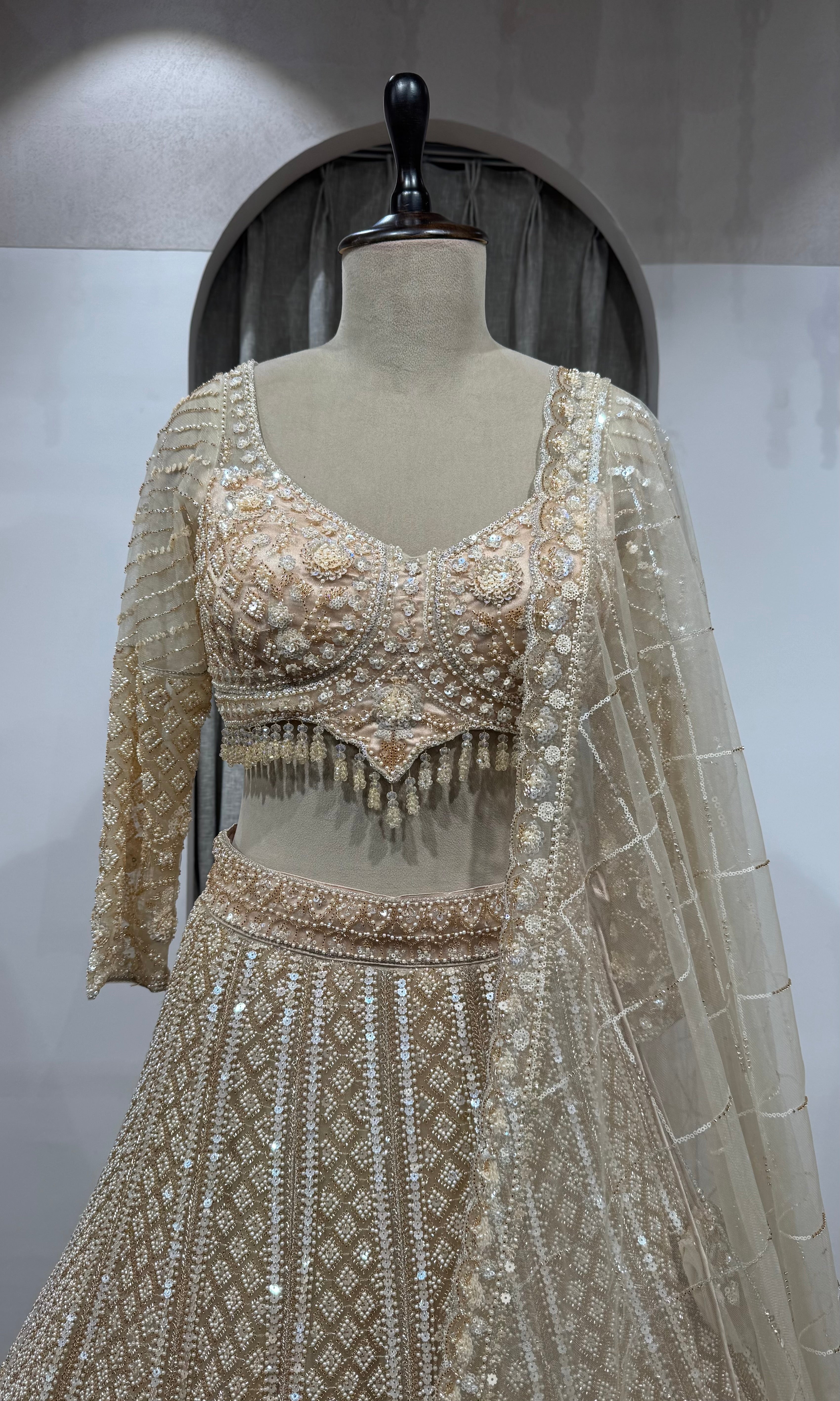 Golden Ivory Heritage Bridal Lehenga