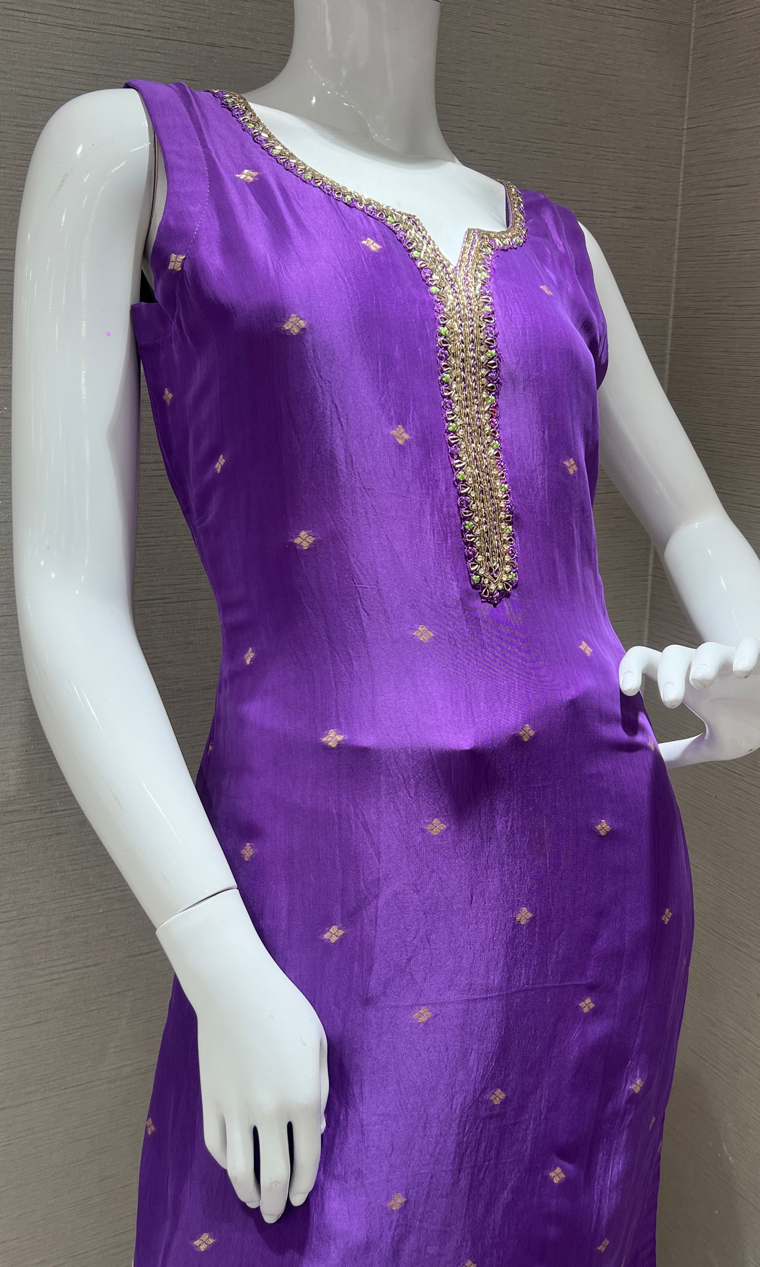 Purple kurta set