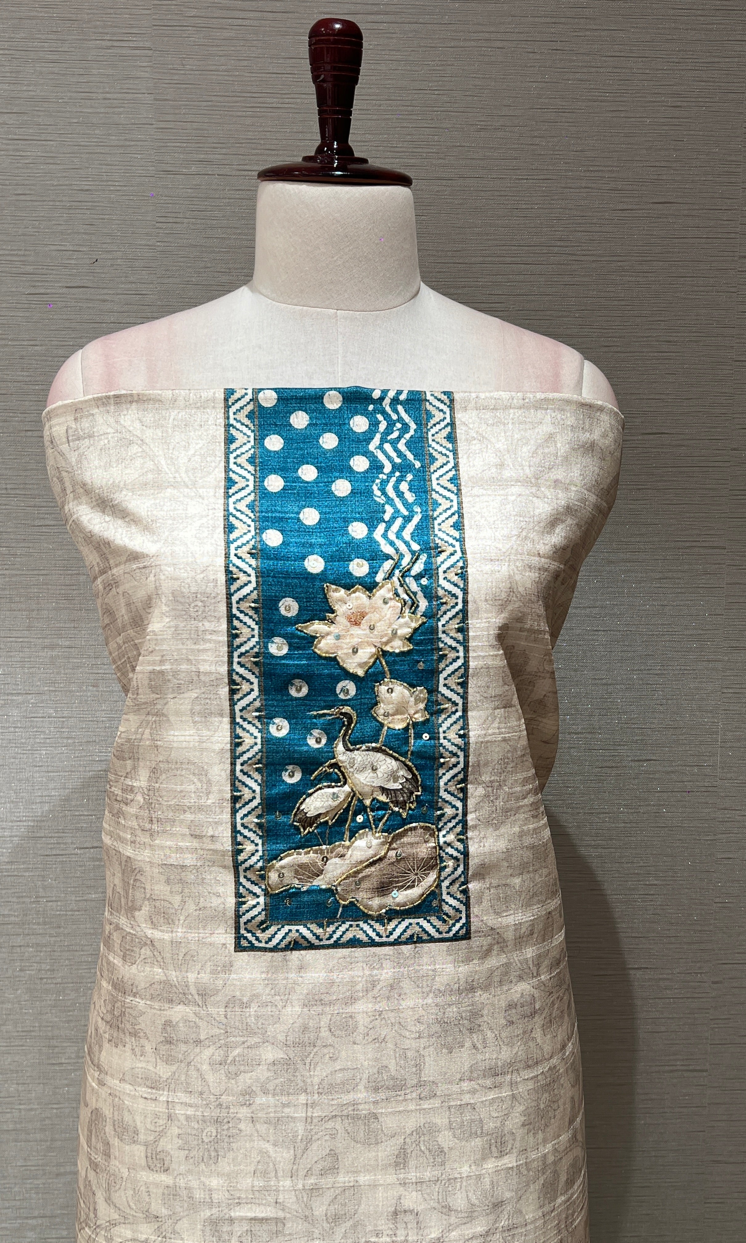 Blue dress material