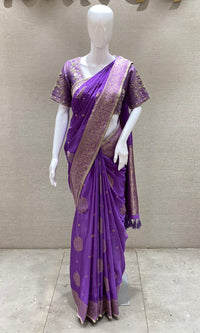 Saree with stiched blouse